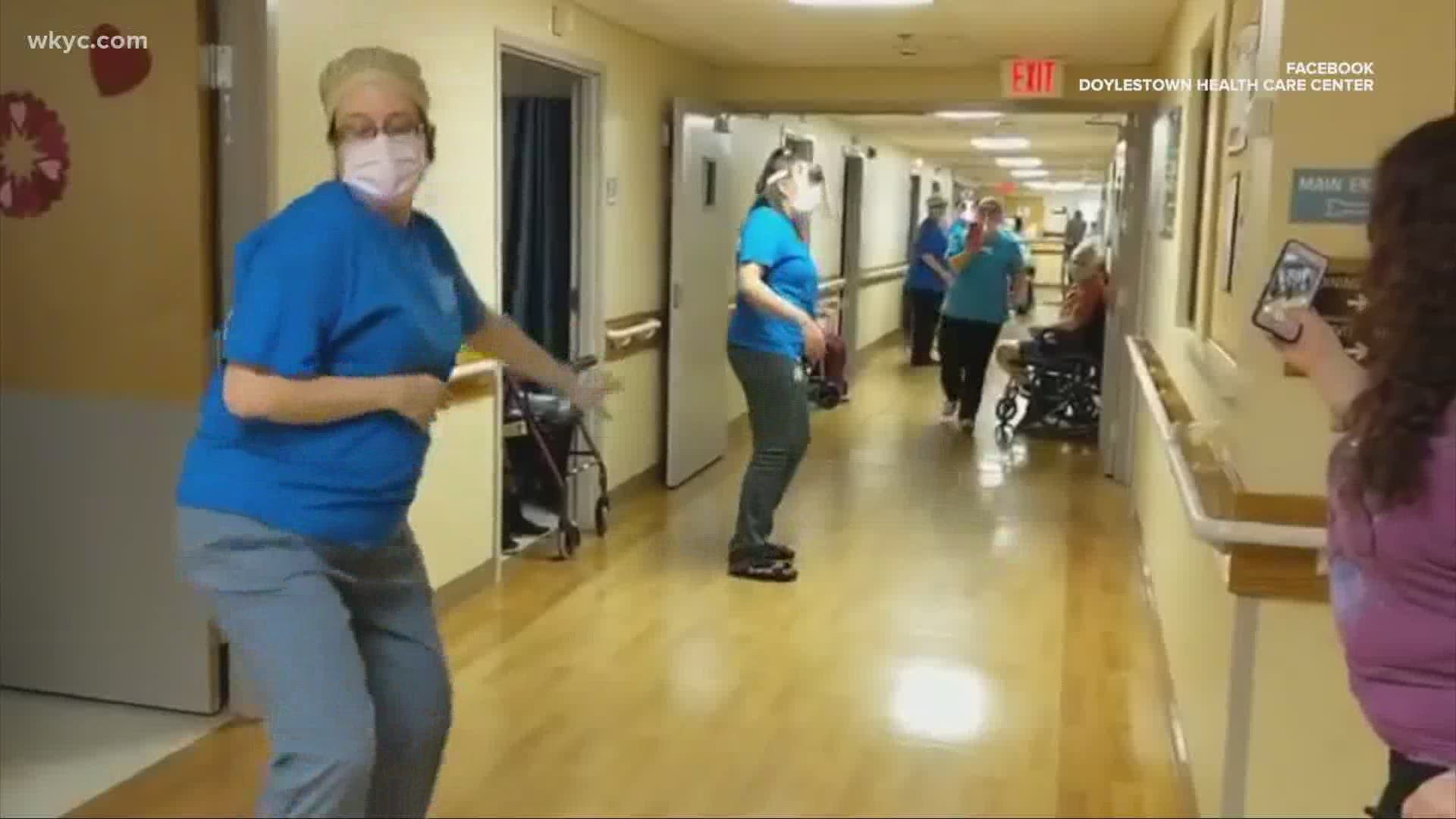 With visitors not permitted at nursing homes amid coronavirus concerns, staff at Doylestown Health Care Center found a creative way to help their residents smile.
