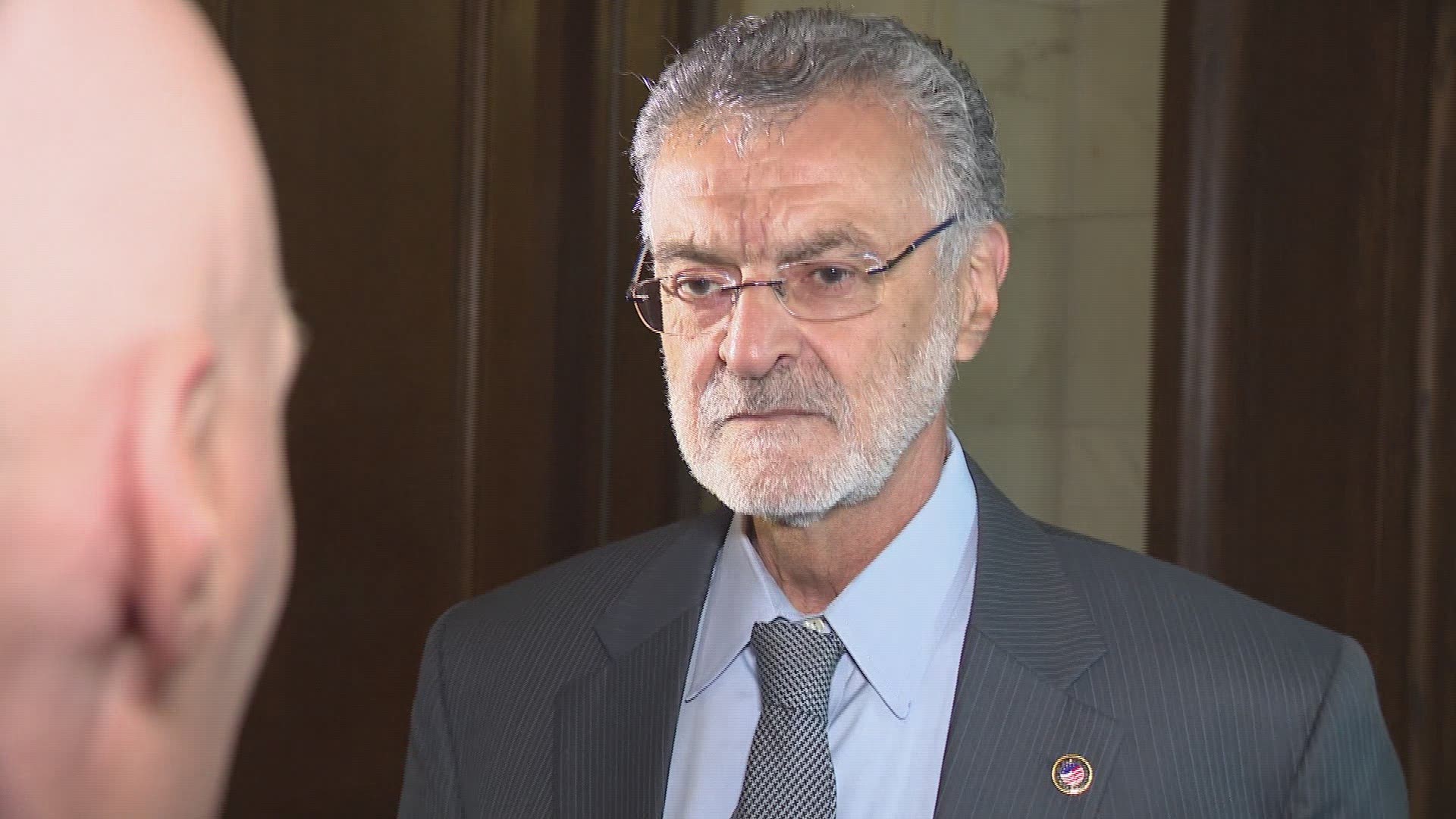Cleveland Mayor Frank Jackson told reporters that alleged crimes against his family are no one's business. Jackson says he was unaware his grandson was not charged for allegedly beating woman in June.