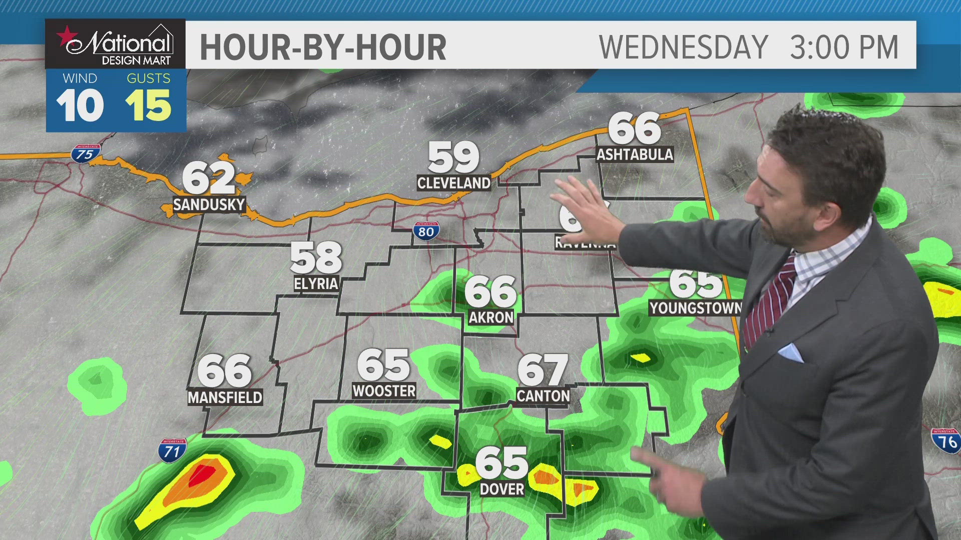 We have some scattered rain chances in spots today. 3News' Matt Wintz has the hour-by-hour details in his morning weather forecast for Wednesday, May 15, 2024.