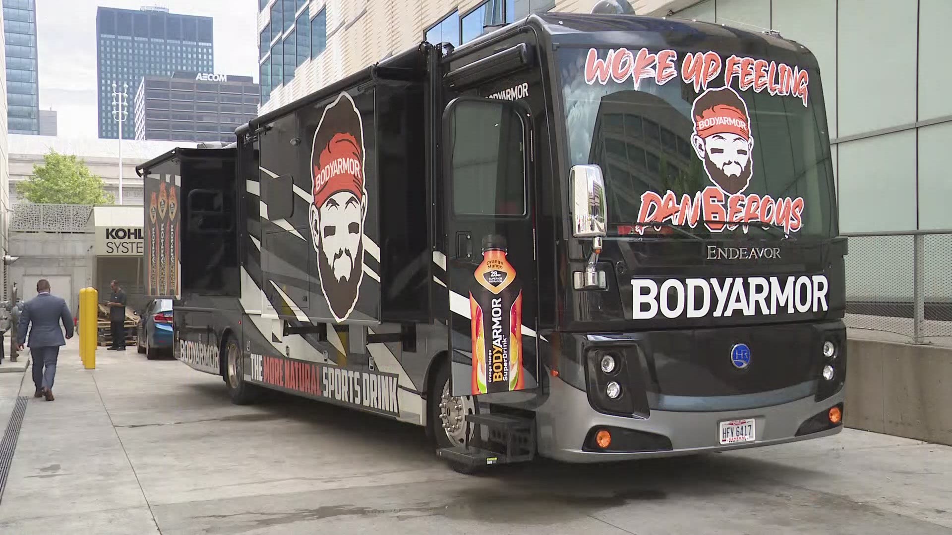 See inside quarterback Baker Mayfield's new and improved RV at Cleveland Browns training camp. Mayfield sat down with WKYC's Jim Donovan inside the RV to discuss his new business partnership and the upcoming season.