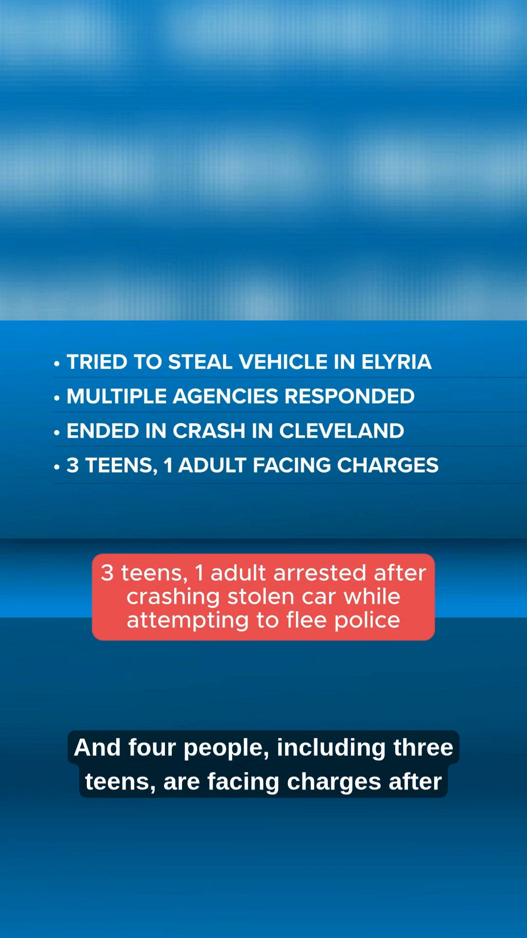 3 teens, 1 adult arrested after crashing stolen car while attempting to ...