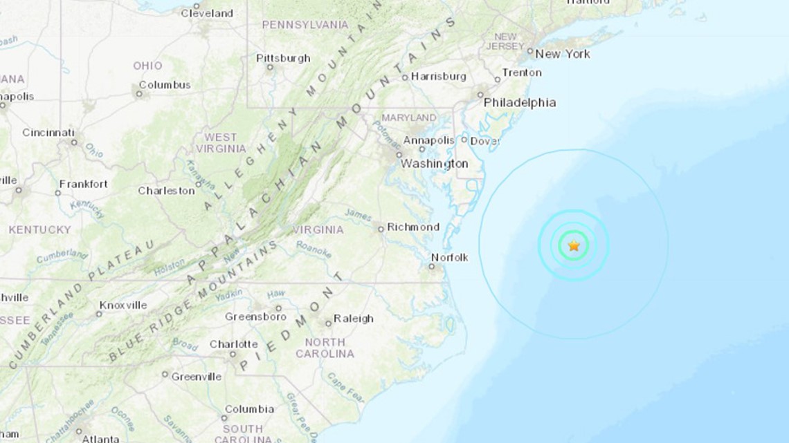 Earthquake reported off coast of Maryland | wkyc.com