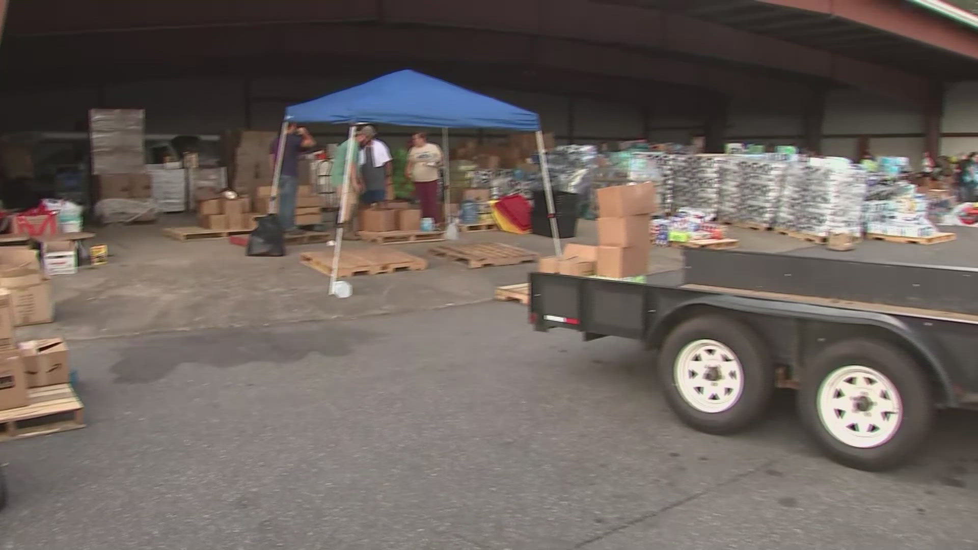 NBC's Jay Gray reports live from North Carolina, where pilots and volunteers are racing to get essential supplies to people who are desperate for help after Helene.