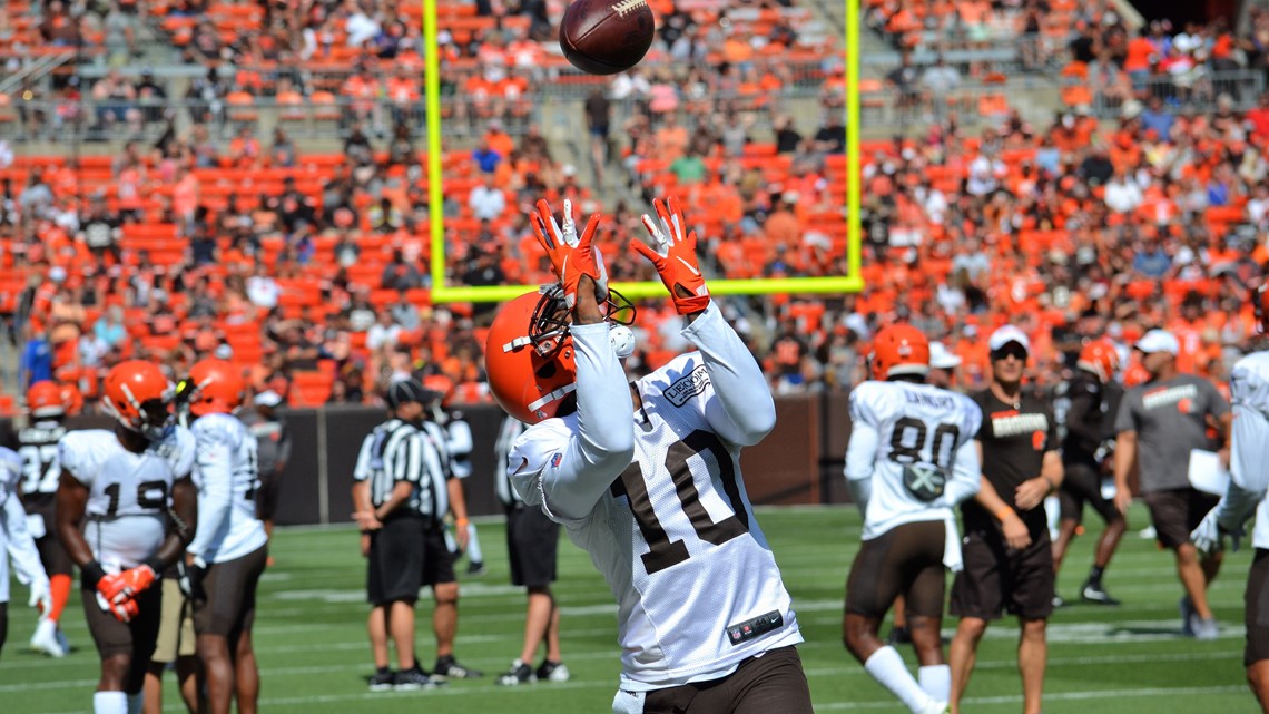 Image result for brown and orange scrimmage jaelen strong