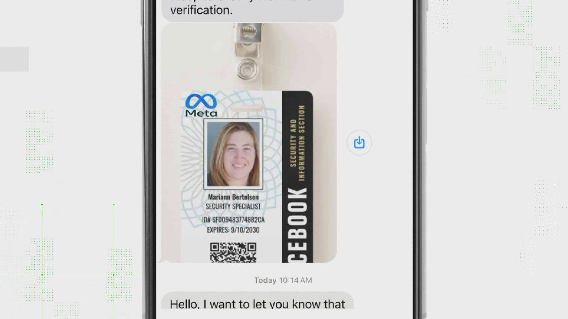 The badge image received by a 3News viewer matches an image of a  template available for purchase from a company called Zazzle