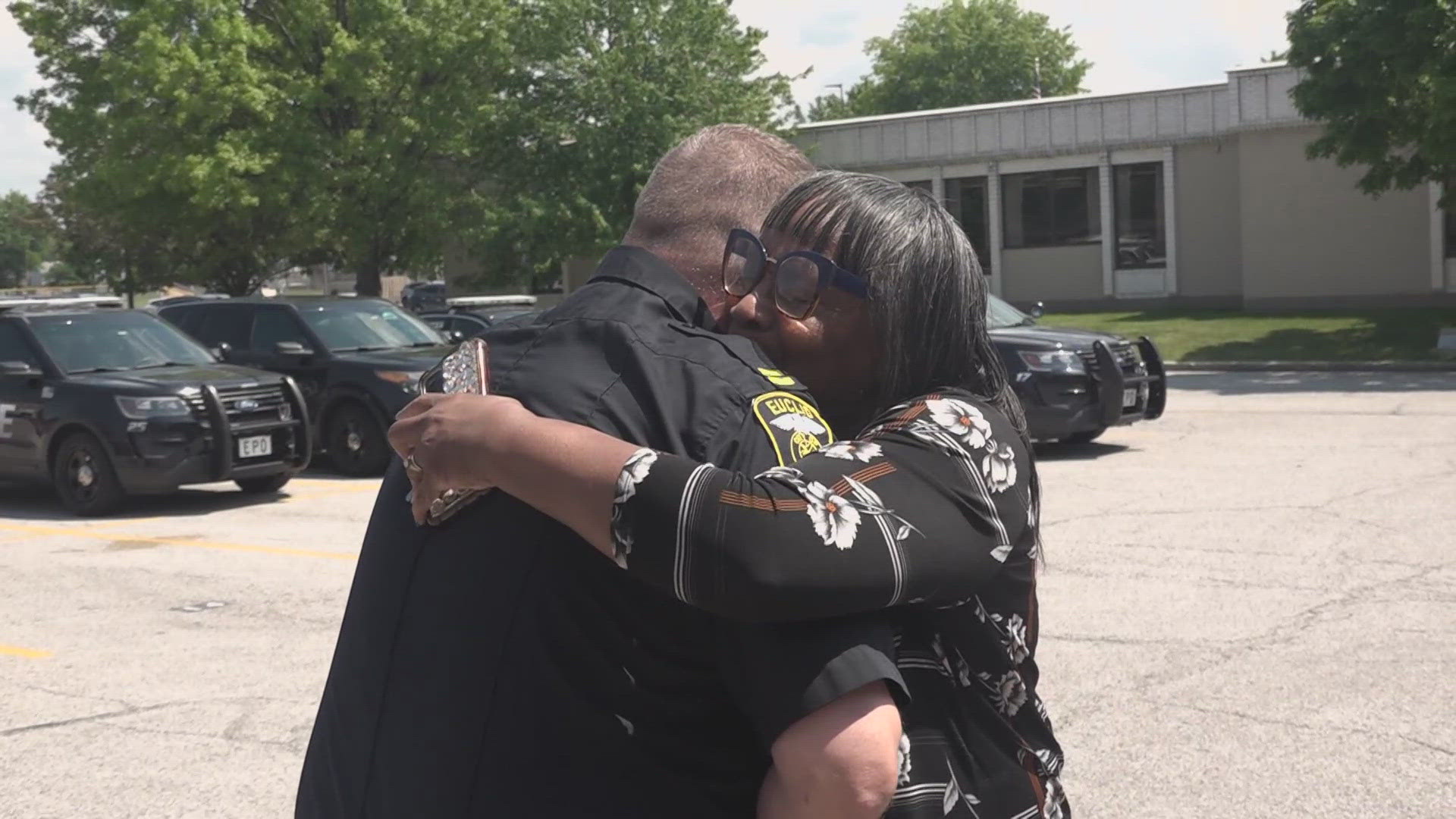 Just days following fallen Euclid Police Office Jacob Derbin’s funeral, people in the community are showing up as the department continues to grieve.