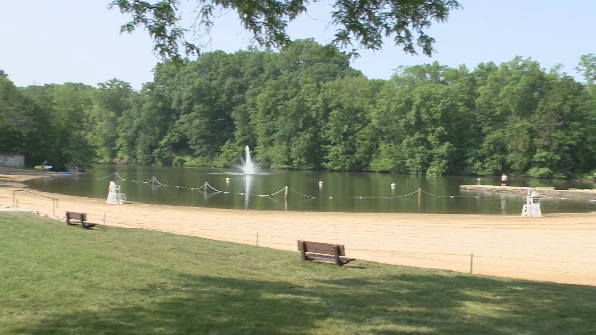 Cleveland Metroparks unveiled major enhancements at Wallace Lake, including the new Wallace Lake Grille, plus a new pavilion and improved beach access.