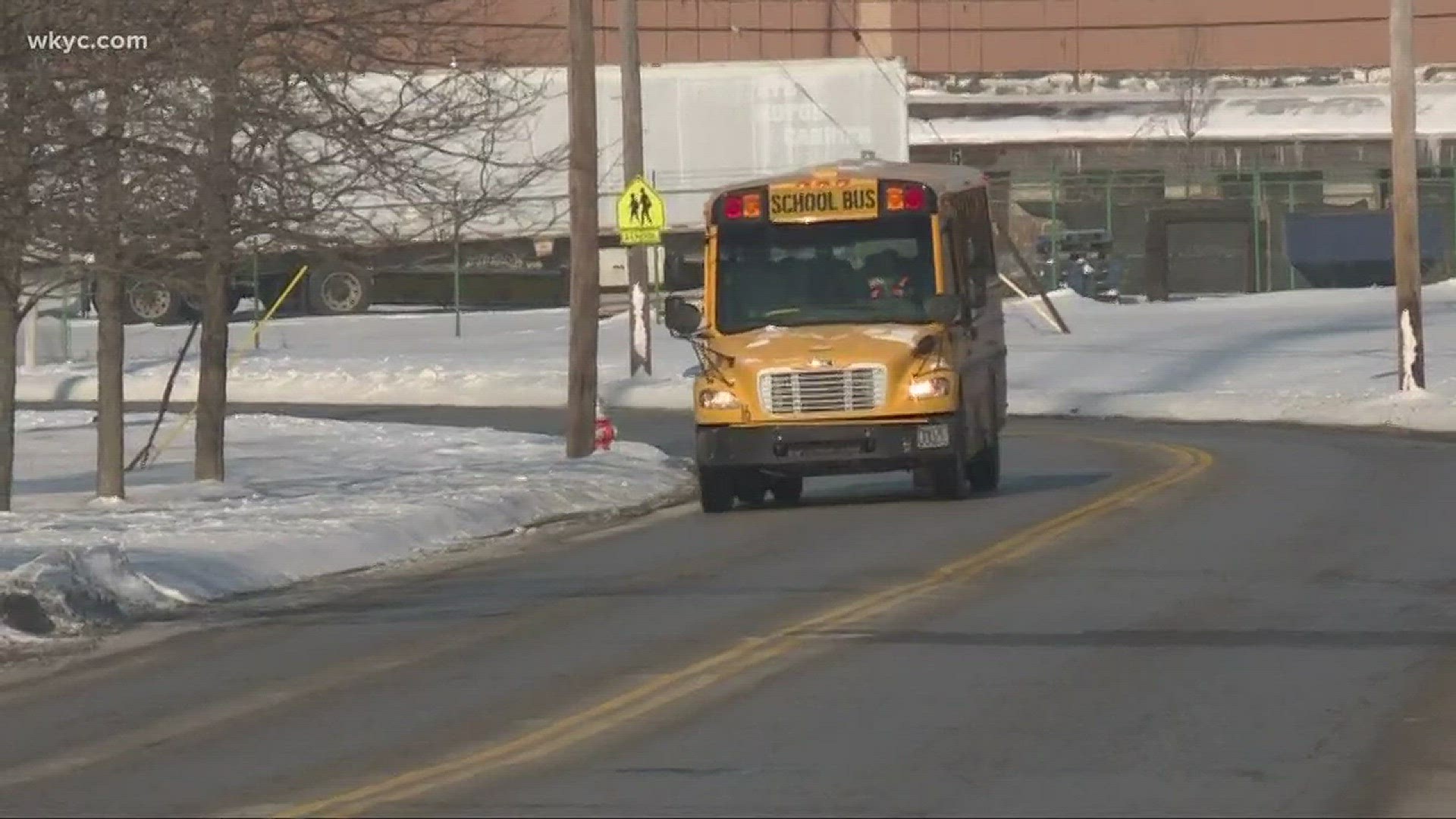 Euclid School Bus seen stuck under railroad crossing, district responds