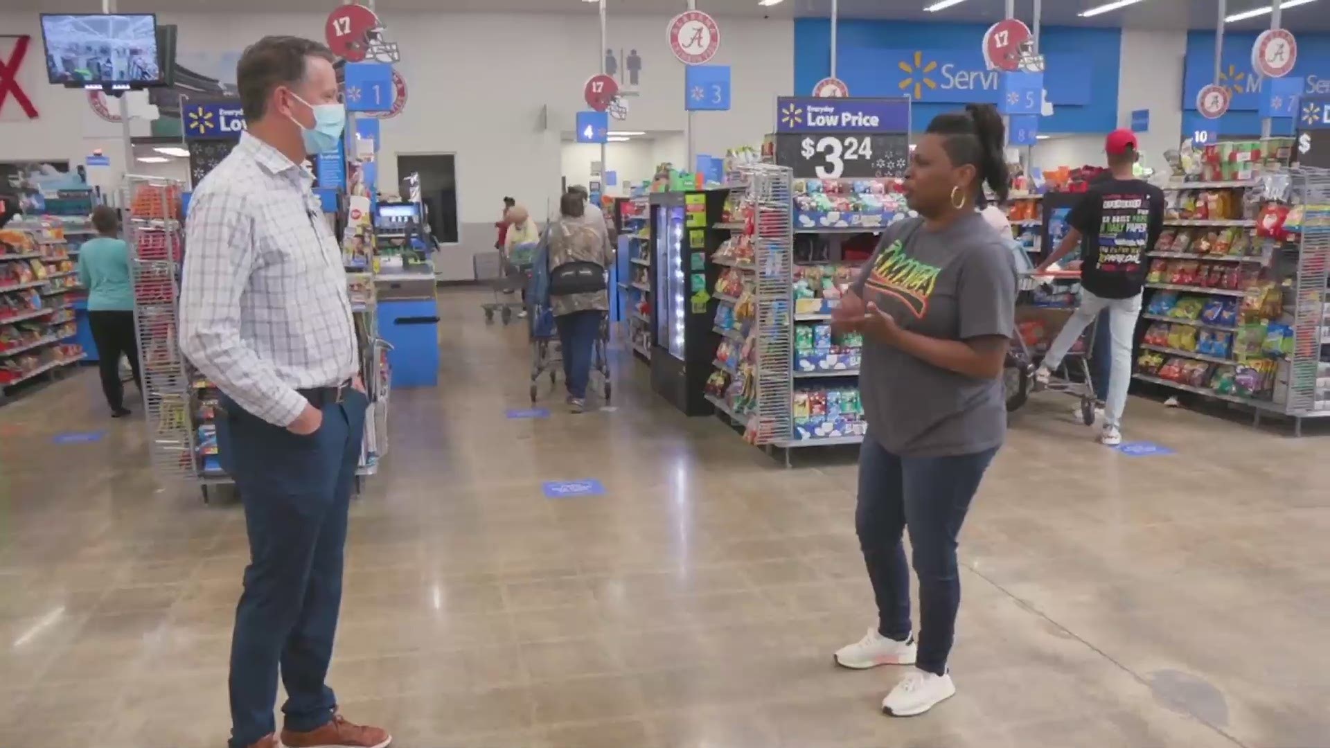 Walmart has provided a virtual tour to share the precautions its store has taken amid the coronavirus pandemic.
