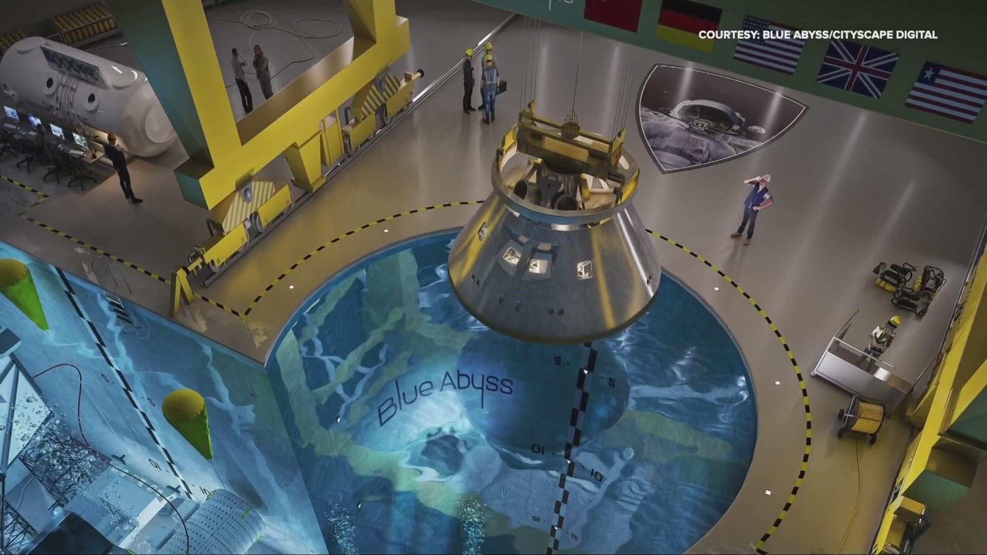 A new training complex could be built in Brook Park for deep sea divers and commercial astronauts.