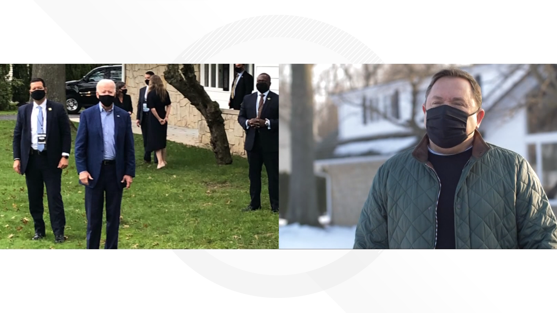 It's an experience he will never forget. 3News talked with a Cuyahoga Falls man about the time that the new President stayed next door to him.