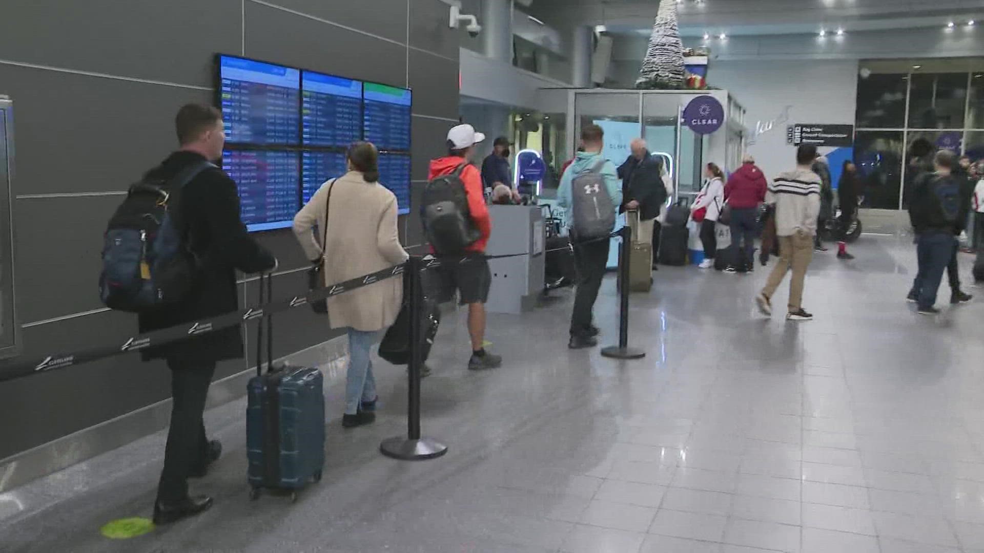 It's a busy travel day as millions return home after Thanksgiving. Here's a check on travel conditions at Cleveland Hopkins International Airport.