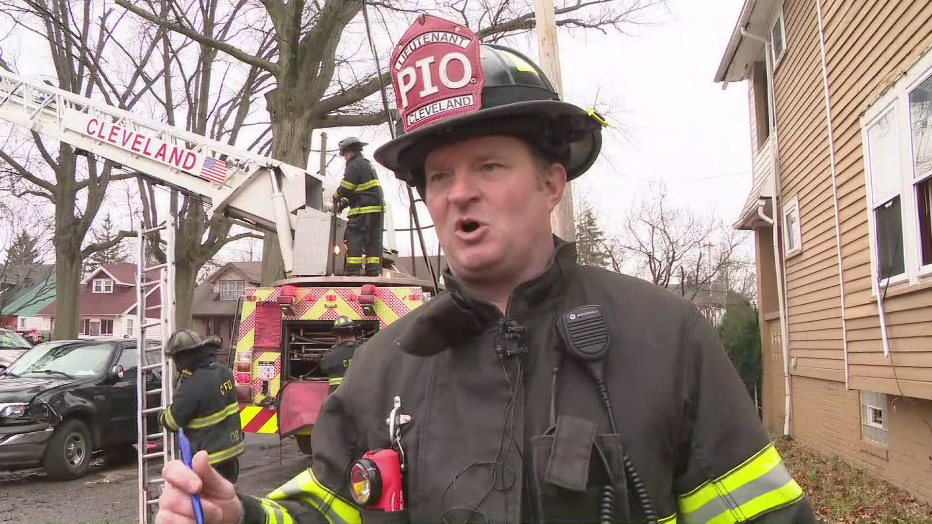 A fire claimed the life of a dog on E. 113th Street in Cleveland. Lt. Mike Norman says the home's other occupants escaped safely.