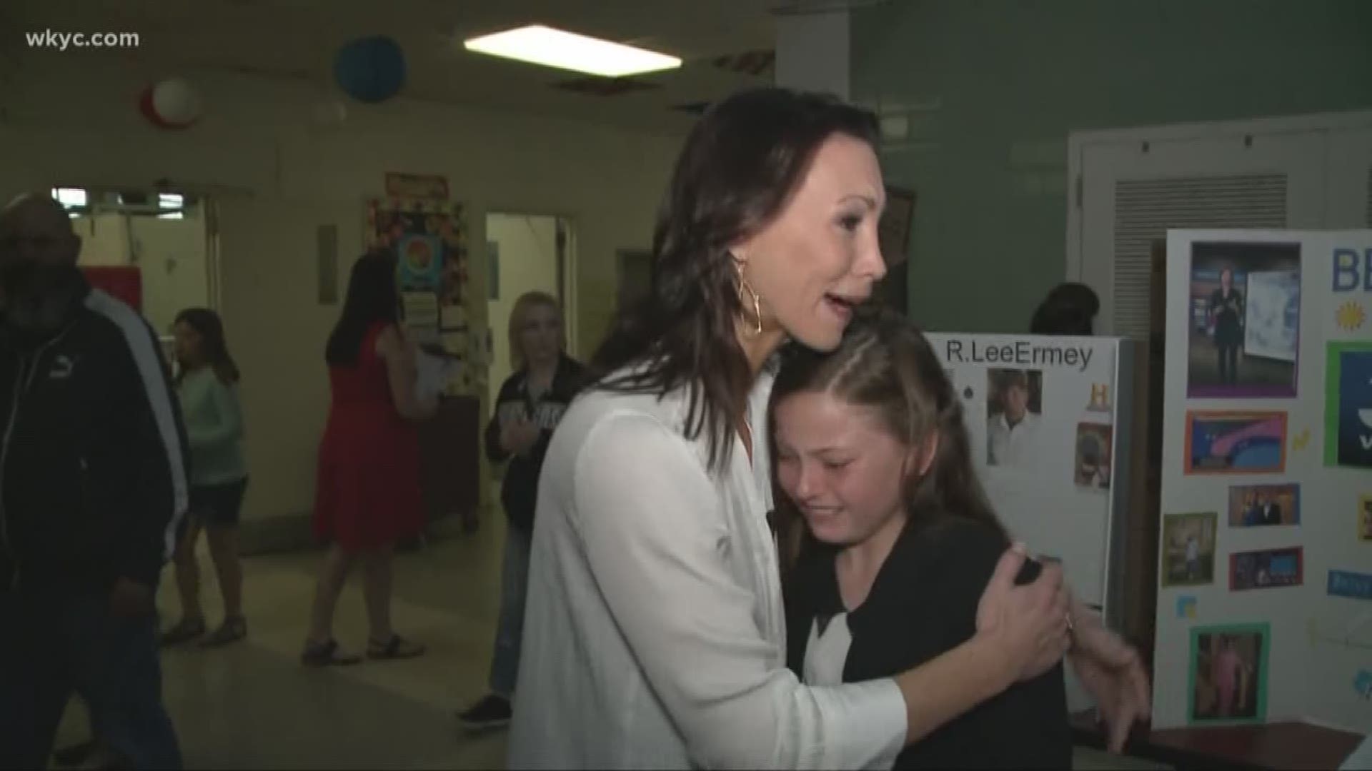 Betsy Kling surprises Norton student who dressed like her for school project