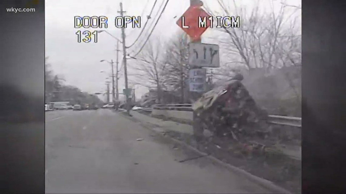 Dashcam video shows car chase that ended with crash in Euclid | wkyc.com