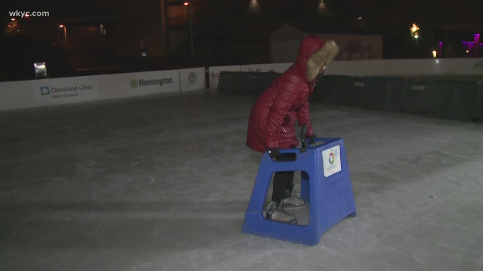 Dec. 12, 2018: If you're looking for something fun to do this winter, just drop by Lock 3 in Akron. Ice bumper cars are now available for some fun on the skating rink.