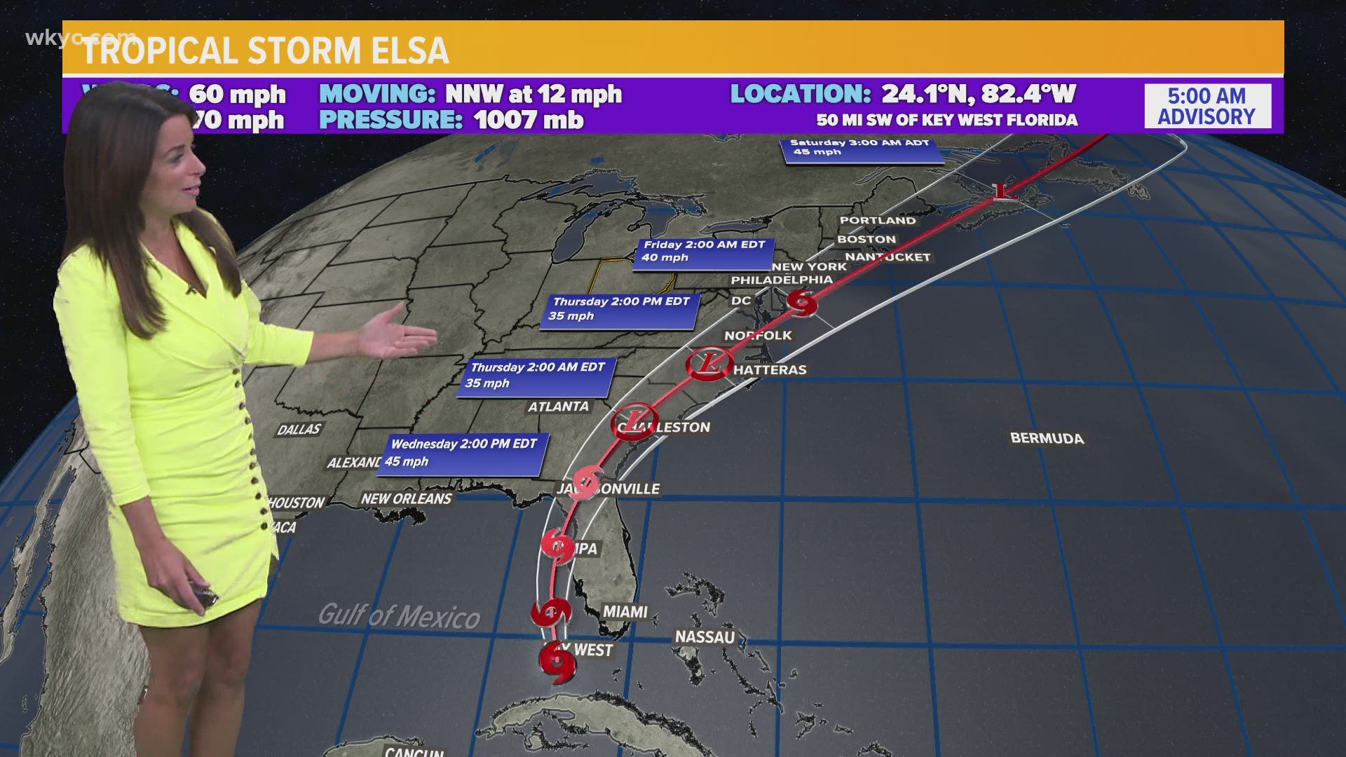 Here's how Floridians are preparing for Tropical Storm Elsa and its latest path.