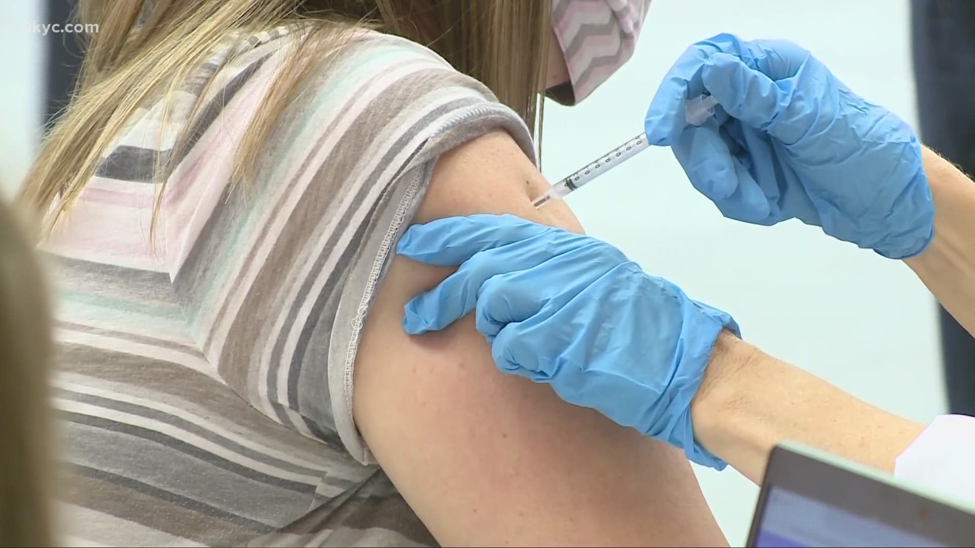 Ohio's daily case numbers today were well below the 14 day average of 1,500 cases. But the number of Ohioans getting vaccinated is also dropping.