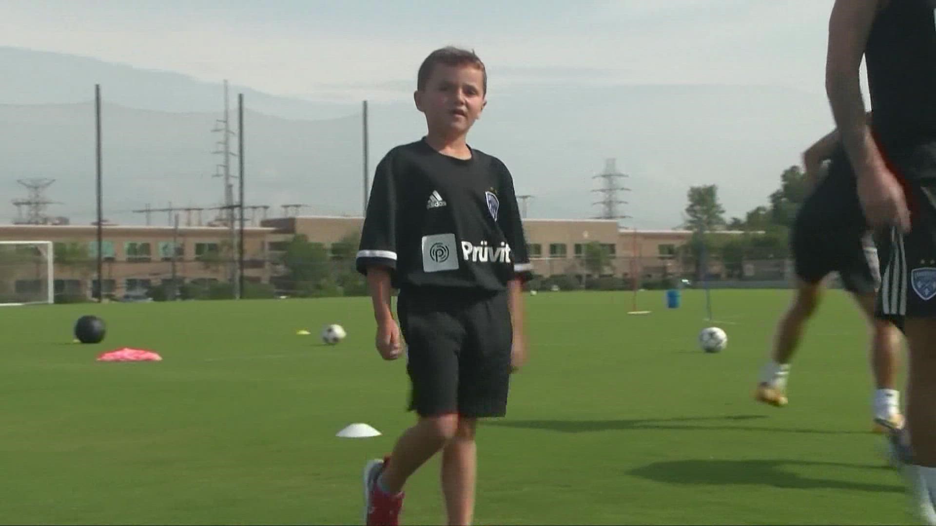 Today's Show Us Something Good comes from Louisville, where an 8-year-old in remission from cancer had a very special day with his favorite soccer team.