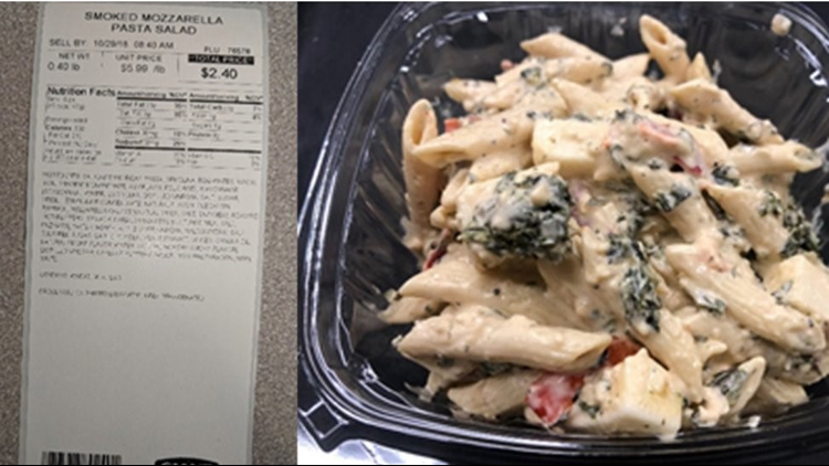 Giant Eagle Issues Recall For Smoked Mozzarella Pasta Salad Wkyc Com