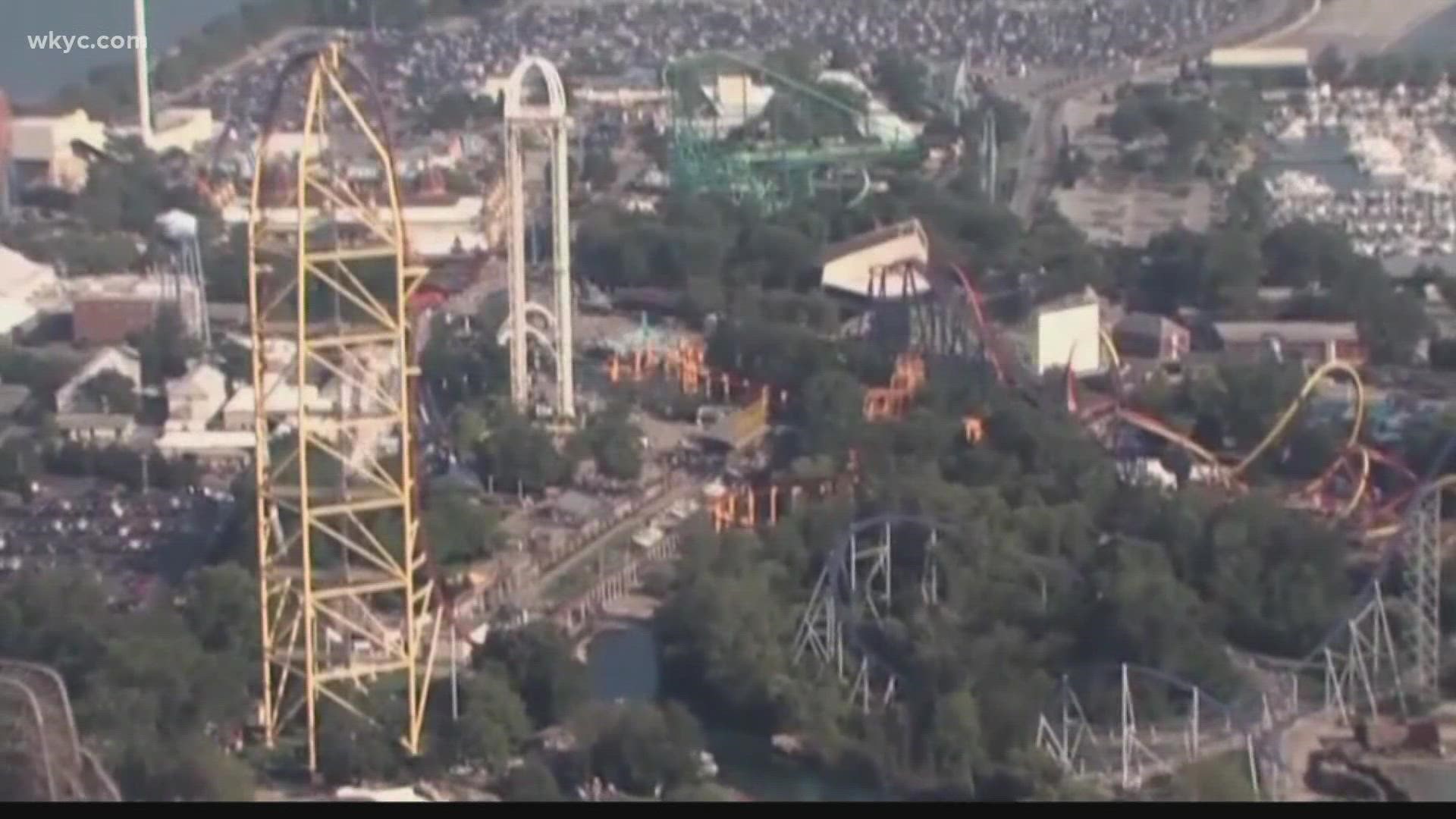 'A small metal object' of the Top Thrill Dragster flew off of the ride and hit the guest.  Marisa Saenz spoke with witnesses who saw the incident on Sunday.