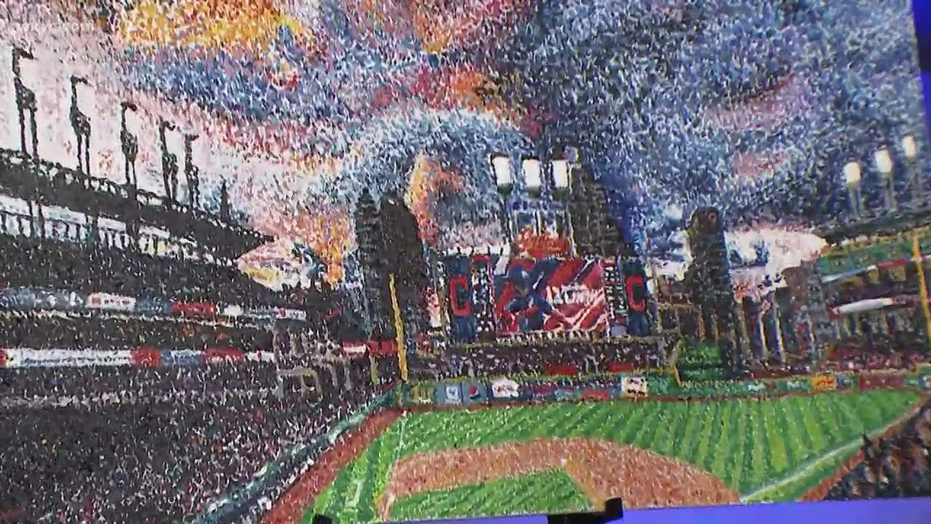 Dec. 1, 2017: From Progressive Field to the shot with Kyrie Irving, local artist Patrick Geyer uses paint to capture the spirit of Cleveland.