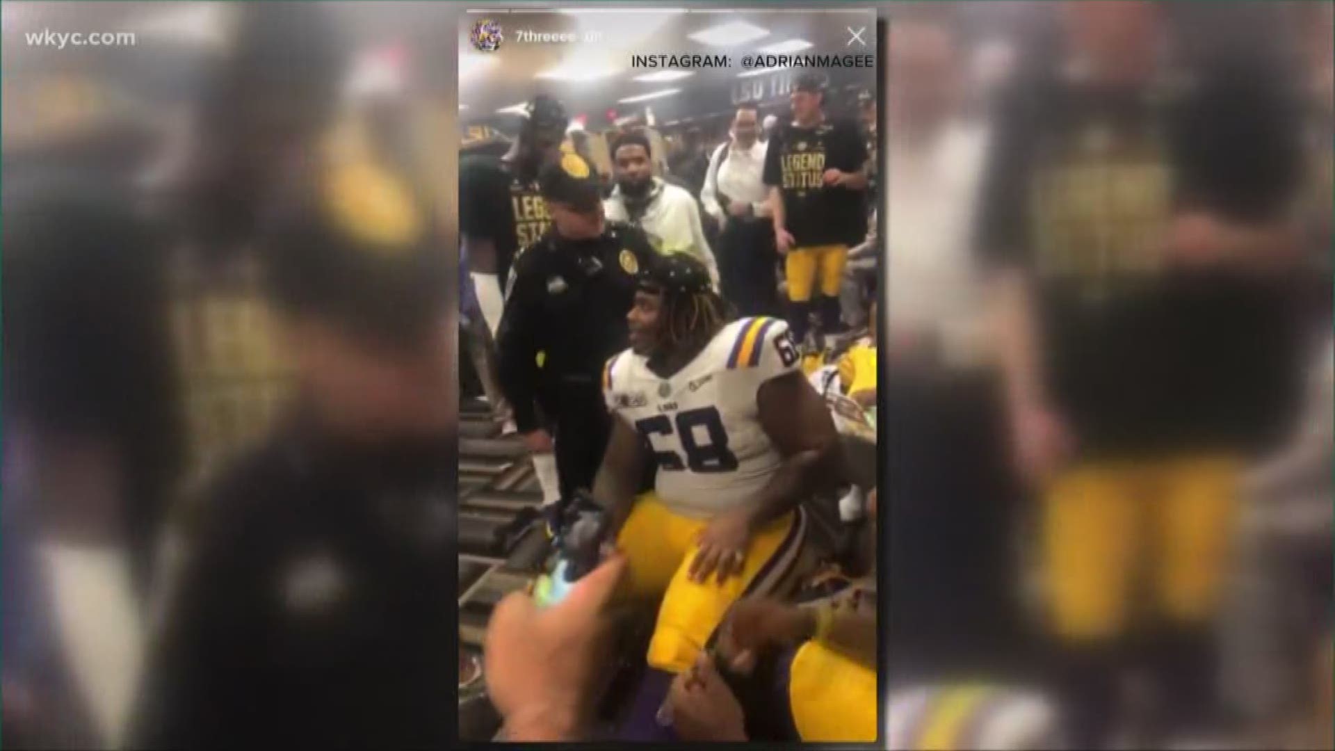 A warrant has been issued for OBJ's arrest. The complaint is simply battery for slapping the butt of a Super Dome security guard.