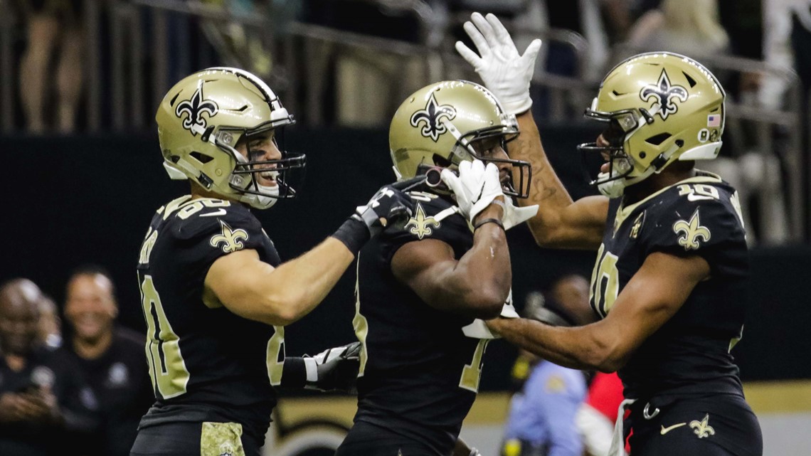 New Orleans Saints wide receiver Michael Thomas (13) watches a replay  during the game with the Detroit Lions at the Mercedes-Benz Superdome in New  Orleans December 4, 2016. Photo by AJ Sisco/UPI