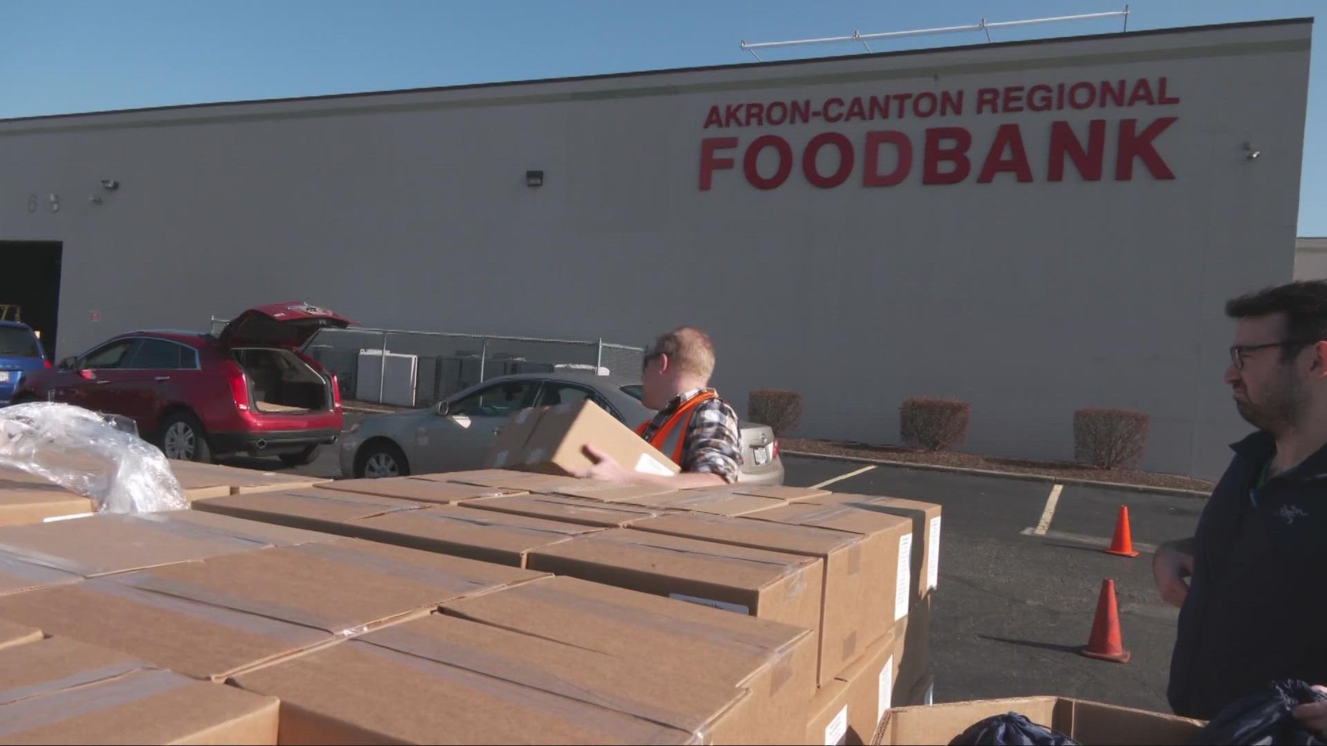 Over its first 40 years, the Akron-Canton Regional Foodbank has distributed more than 560 million pounds of food to the local community.