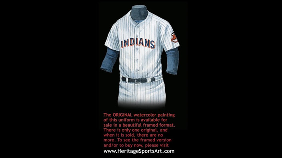MLB Cleveland Guardians 1995 uniform original art – Heritage