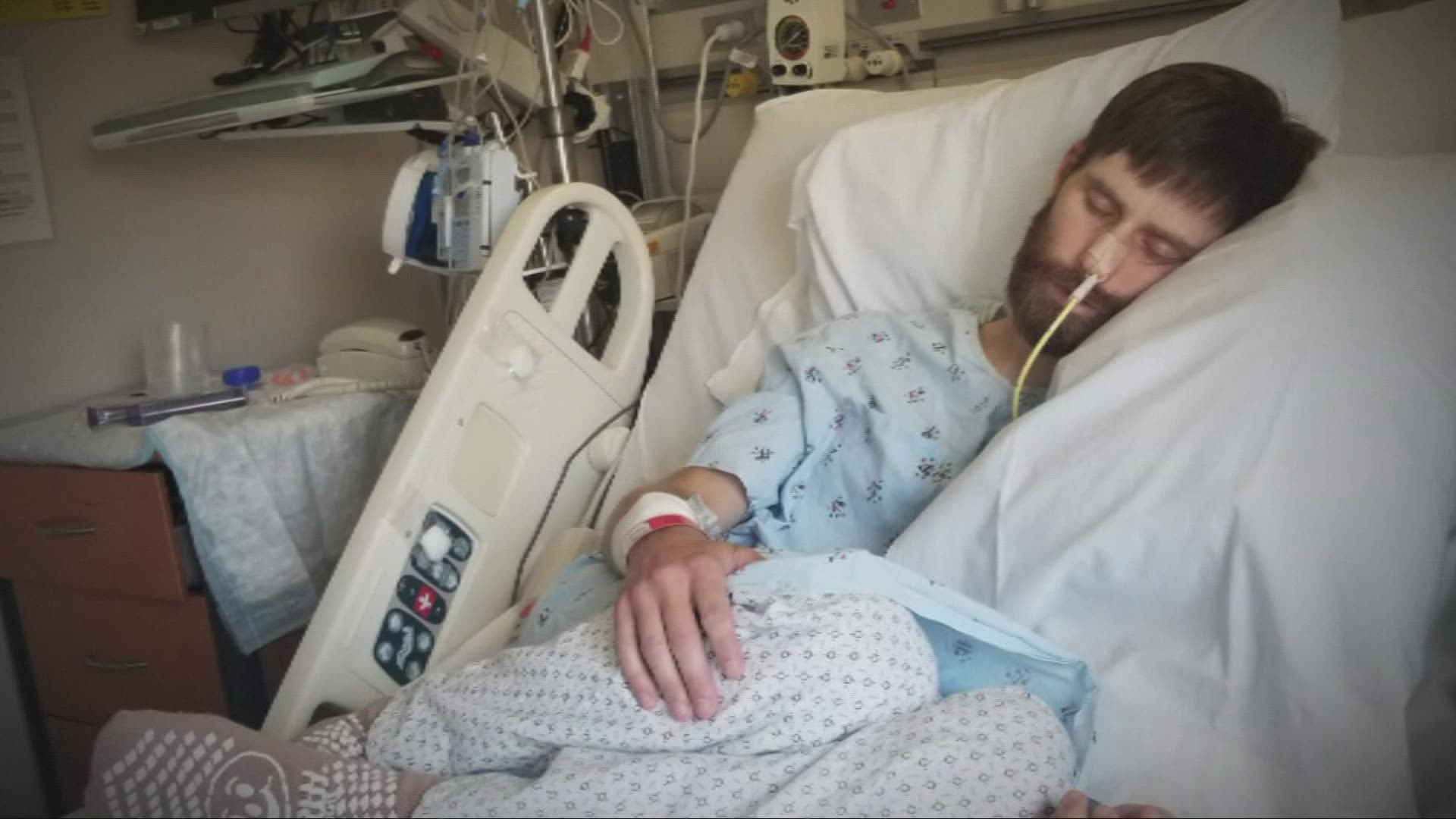 Nine months post-transplant, the patient, now 33, can eat and digest solid foods again and has energy to do what he loves.