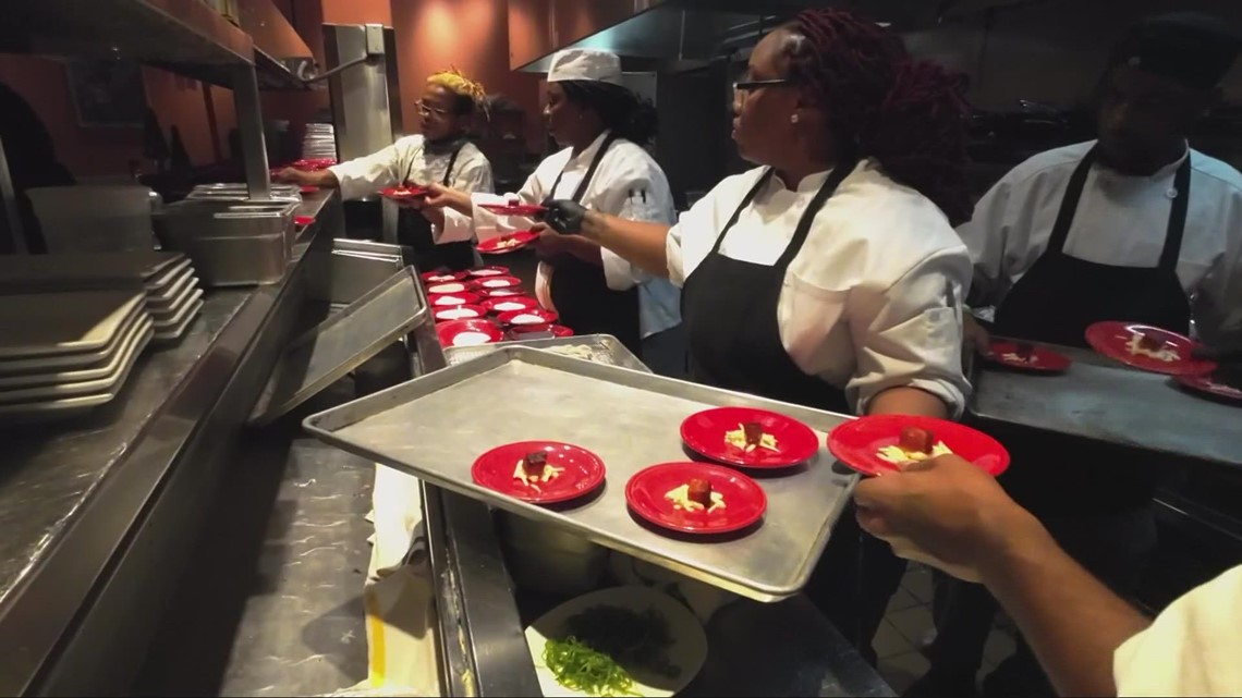 EDWINS culinary students run 'Taste of Home' dinner service before graduation