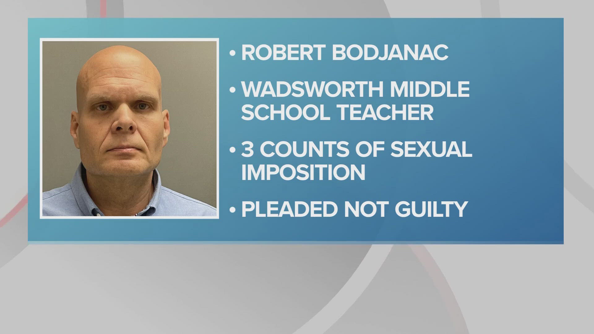 Robert Bodjanac, 46, has been charged with three misdemeanor counts of sexual imposition for 'actions involving three female middle school students.'