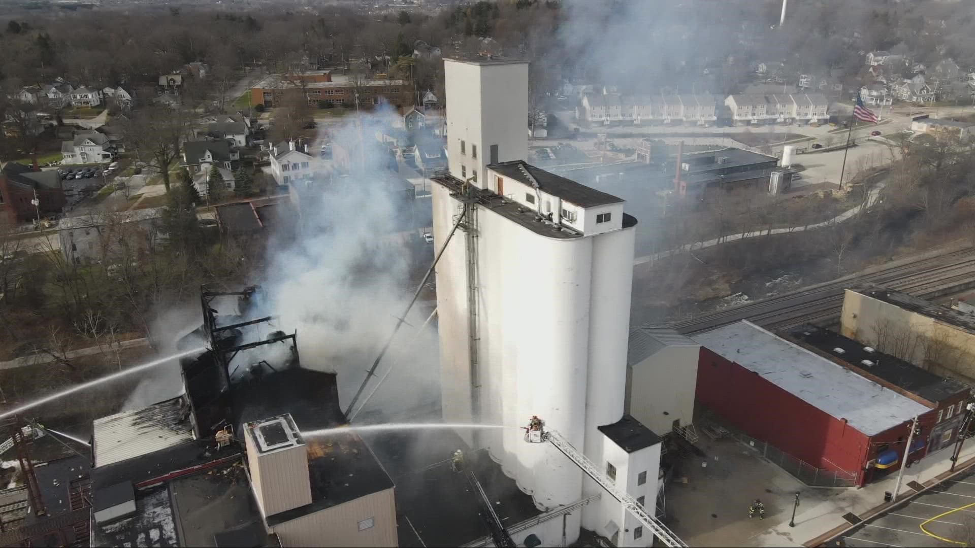 The blaze started Friday morning. Firefighters are expected to still be putting out the Star of the West Mill Fire at least 24 hours later.