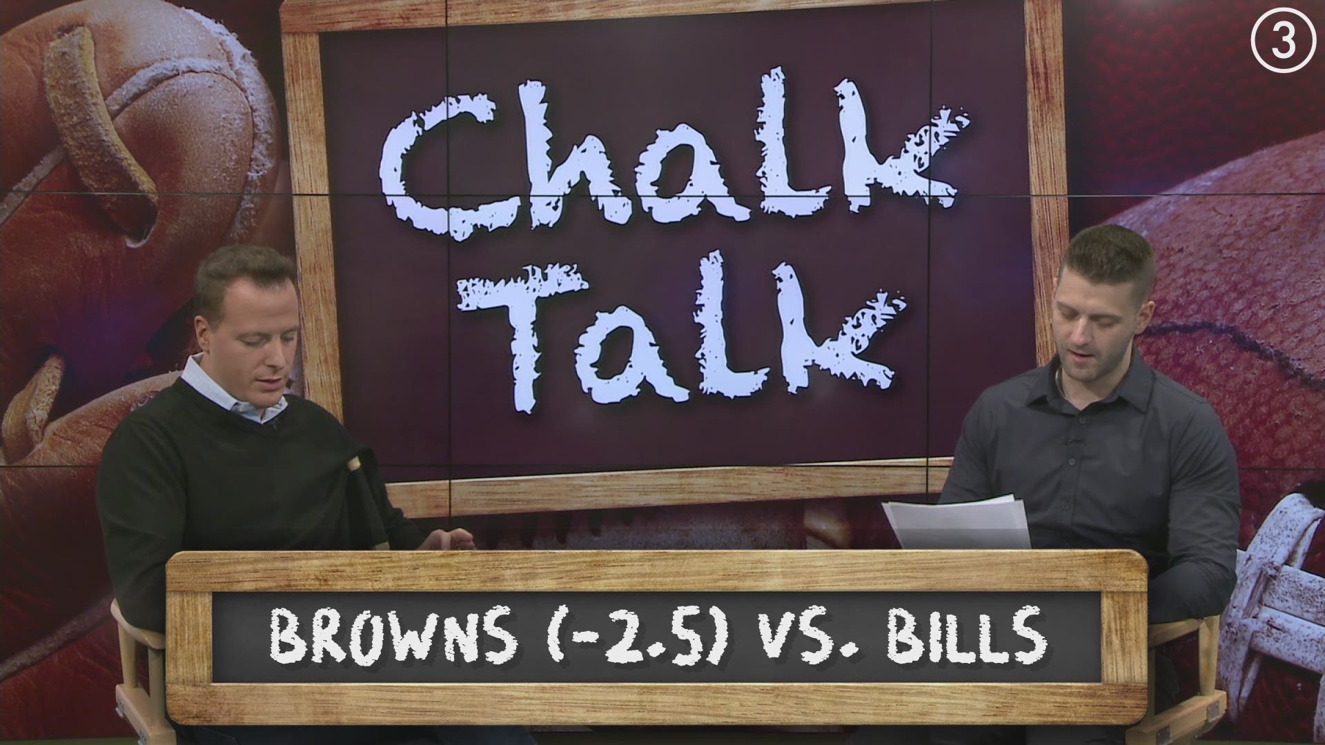 Sneak peek of the latest episode of Chalk Talk!  Nick Camino and Ben Axelrod discuss the Browns vs. Bills game this Sunday at FirstEnergy Stadium.