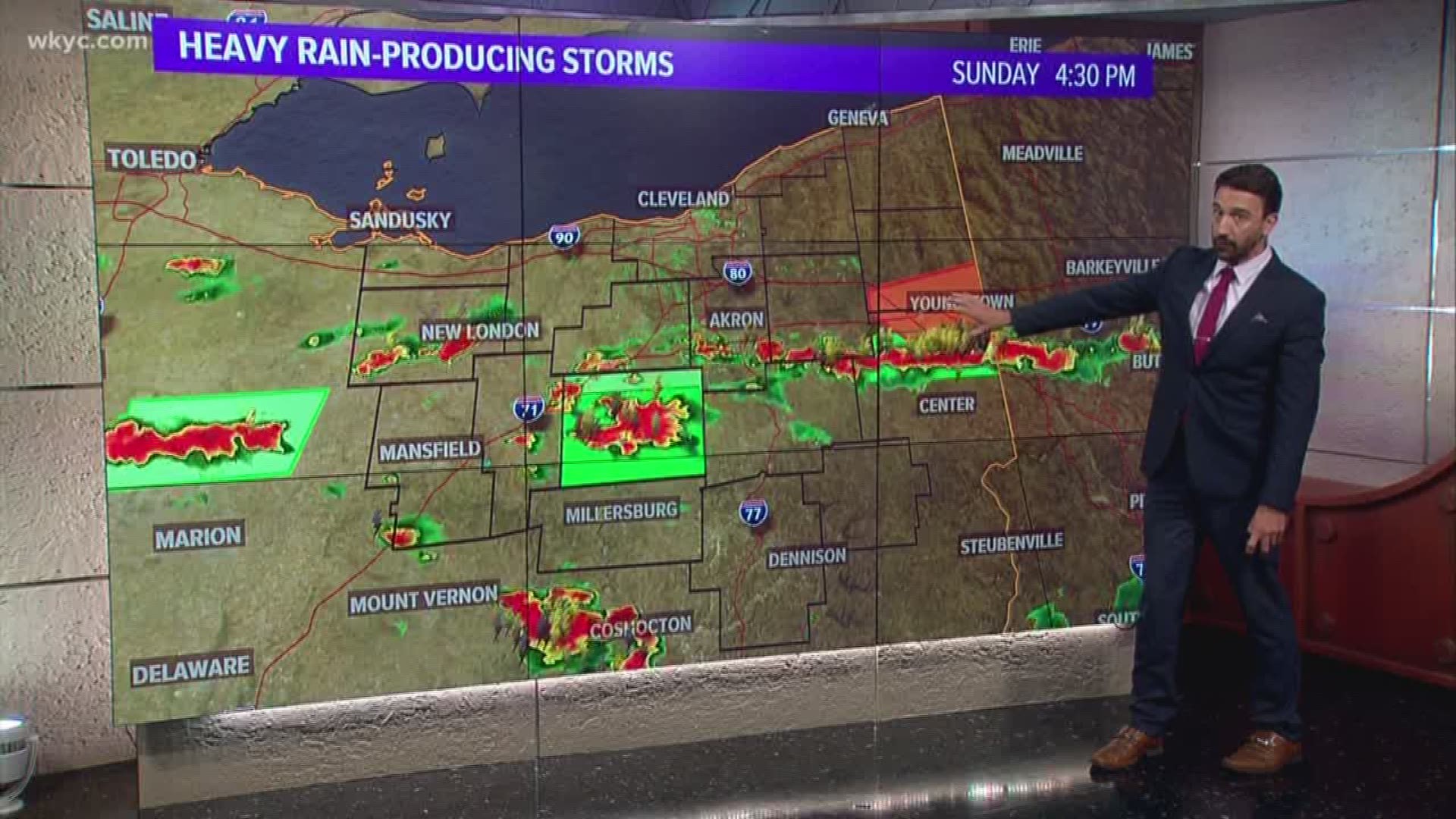 How rain is impacting parts of Northeast Ohio