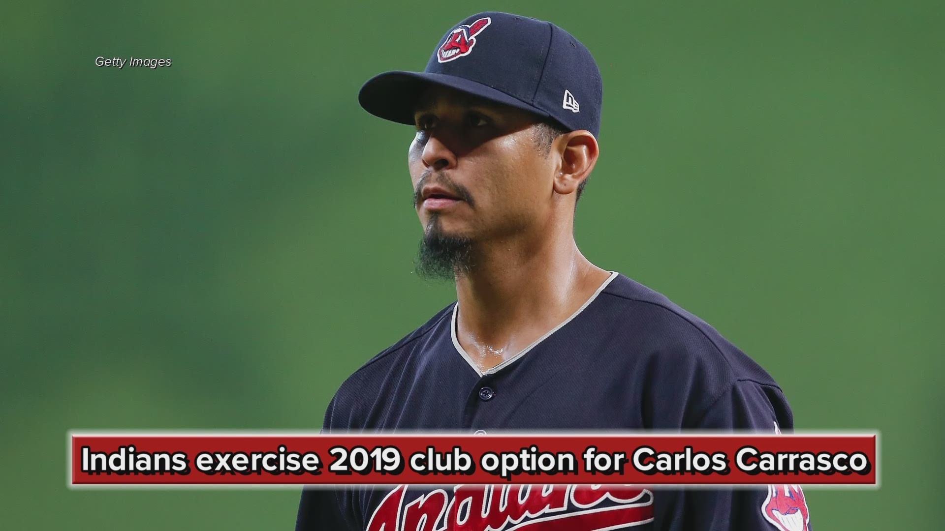 Cleveland Indians exercise 2019 club option for Carlos Carrasco, decline option for Brandon Guyer