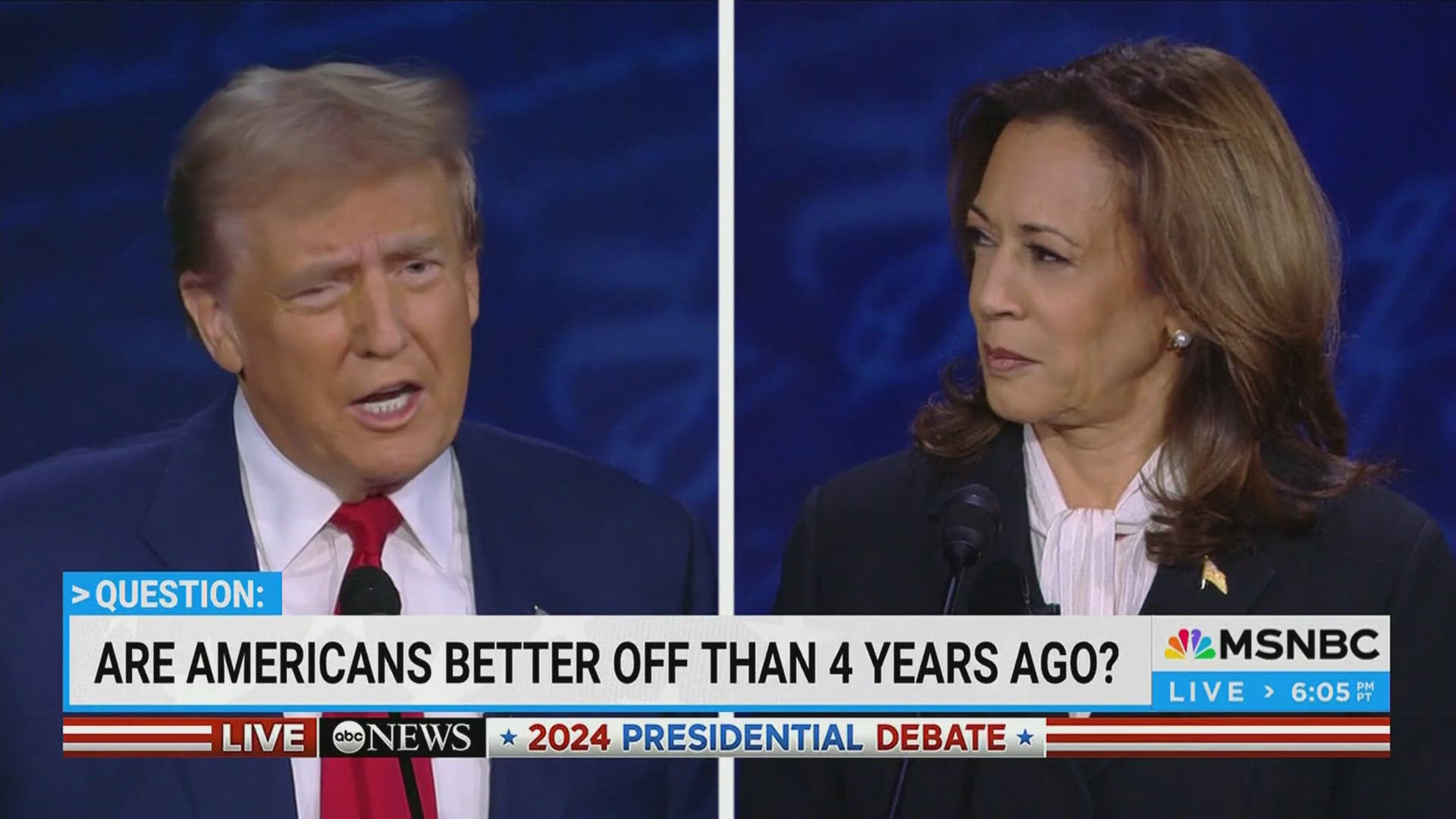 Kamala Harris and Donald Trump showcased their starkly different visions for the country on abortion, immigration and American democracy.