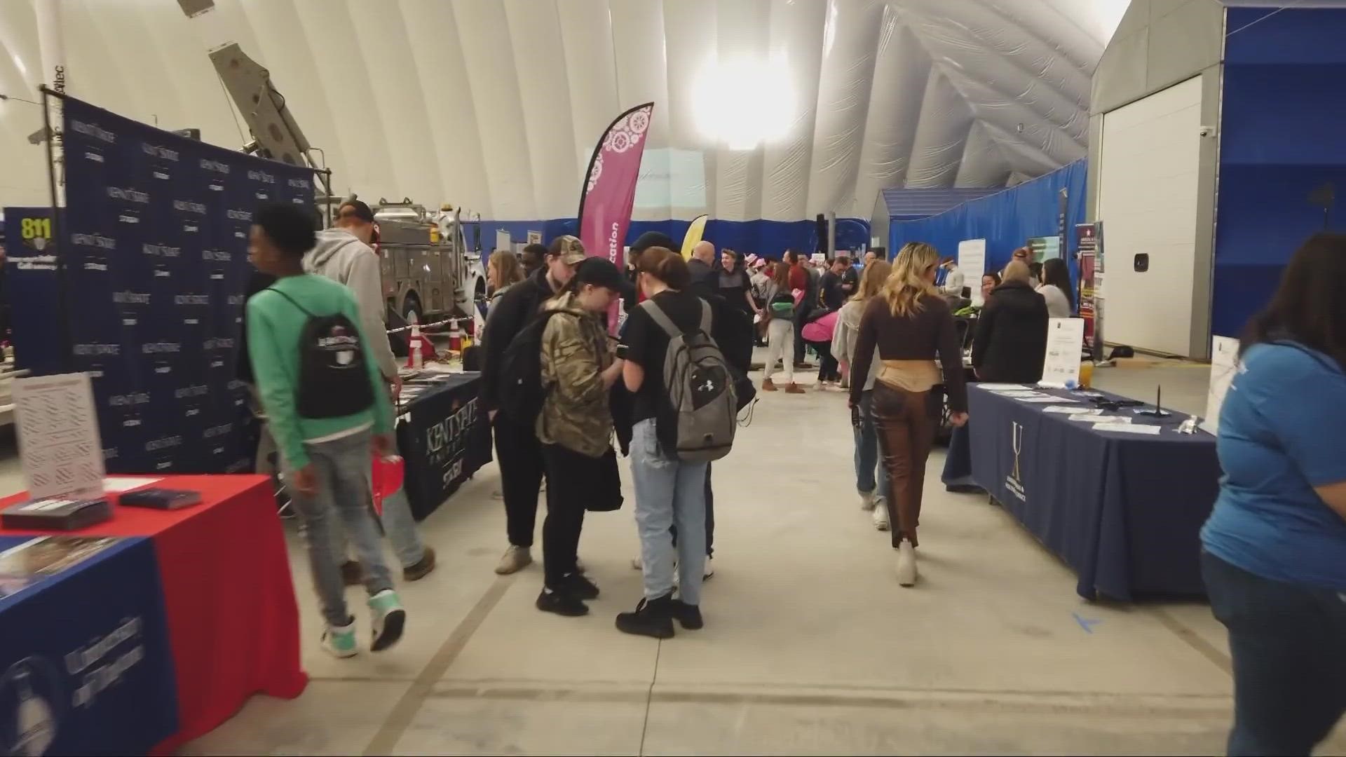Over a thousand students from across the area are getting a chance to explore future careers.