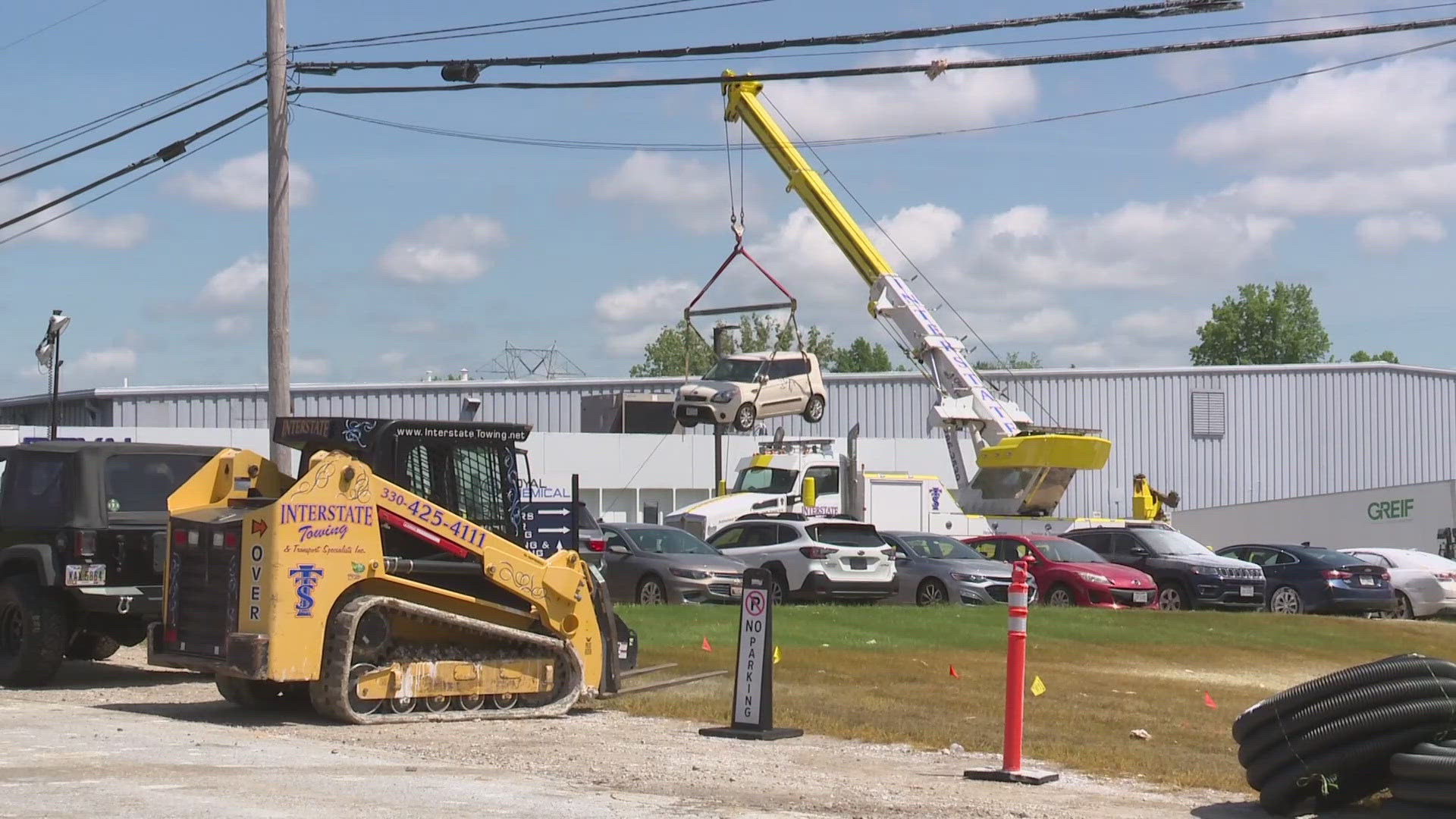 One person remains hospitalized with life-threatening injuries after the tanker truck explosion at Royal Chemical in Macedonia on Wednesday.