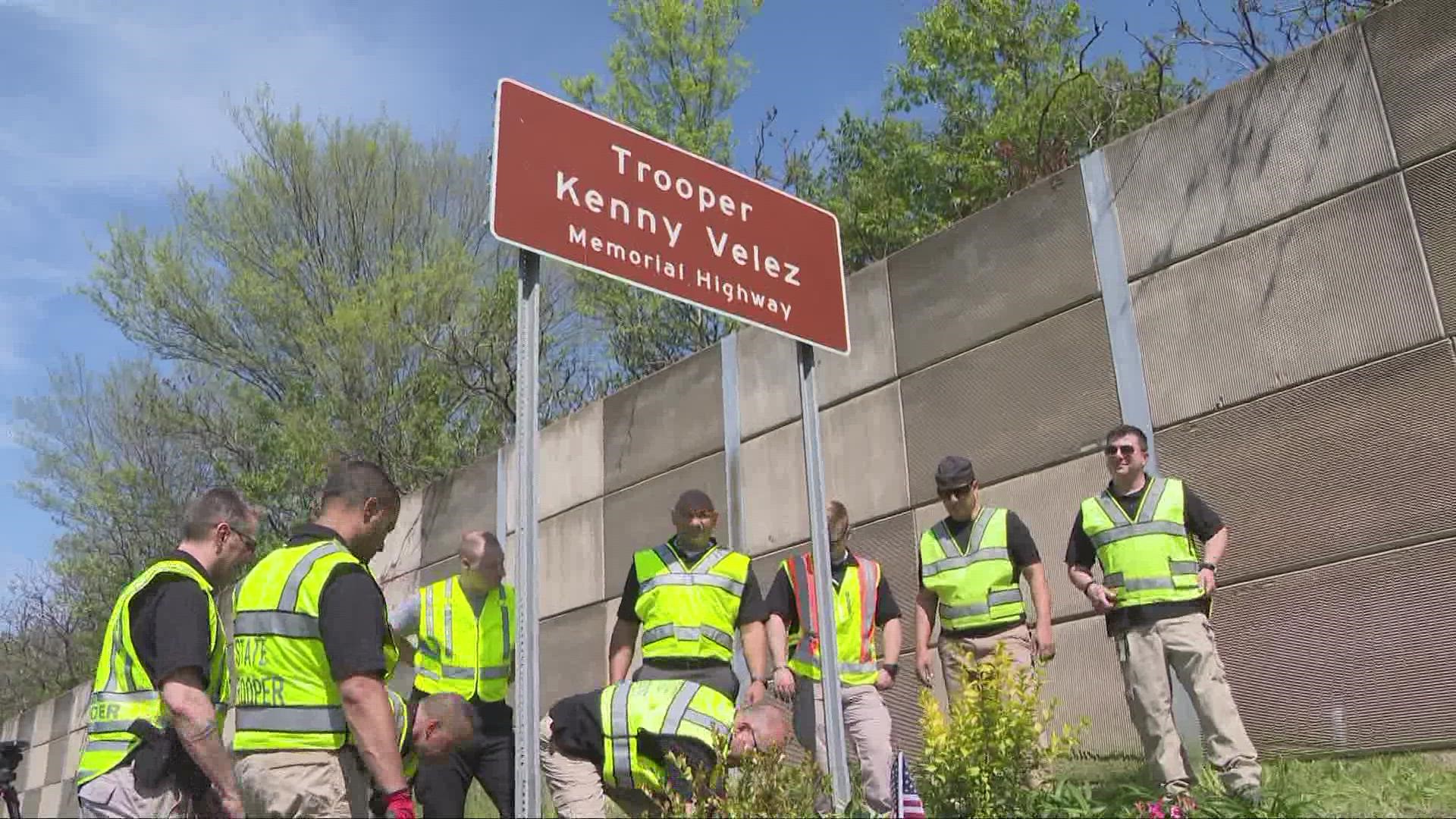 3News’ Jasmine Monroe has the story of how Ohio State Patrol troopers are digging deep and planting memories along I-90 in honor of trooper Kenny Velez.