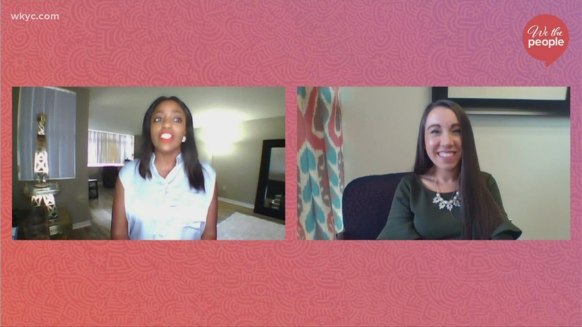 Jasmine is talking with Emily Haggerty, Director of Admission at Ursuline College, about the numerous opportunities students can find at their school.