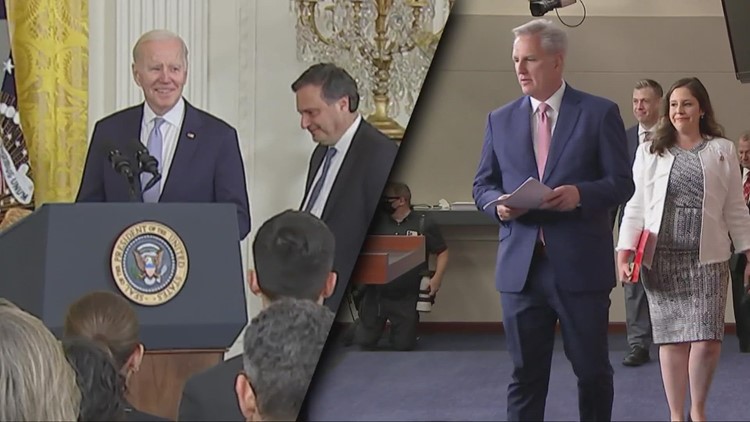 What happened when President Biden met with House Speaker Kevin McCarthy