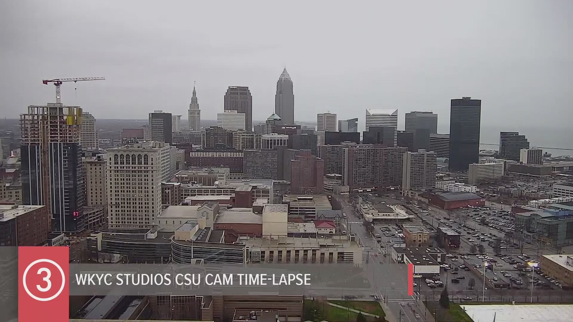 Plenty of clouds and plenty of rain to start our work week. Check out today's all-day weather time-lapse from the WKYC Studios CSU Cam. #3weather #wx @wkyc