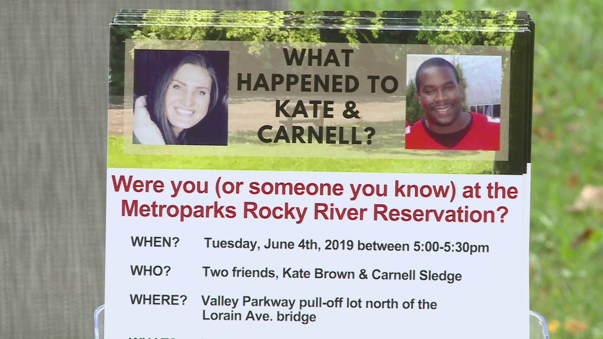 Carnell "Nell" Sledge and Katherine “Kate” Brown were shot to death while sitting on a bench at Rocky River Reservation in 2019.