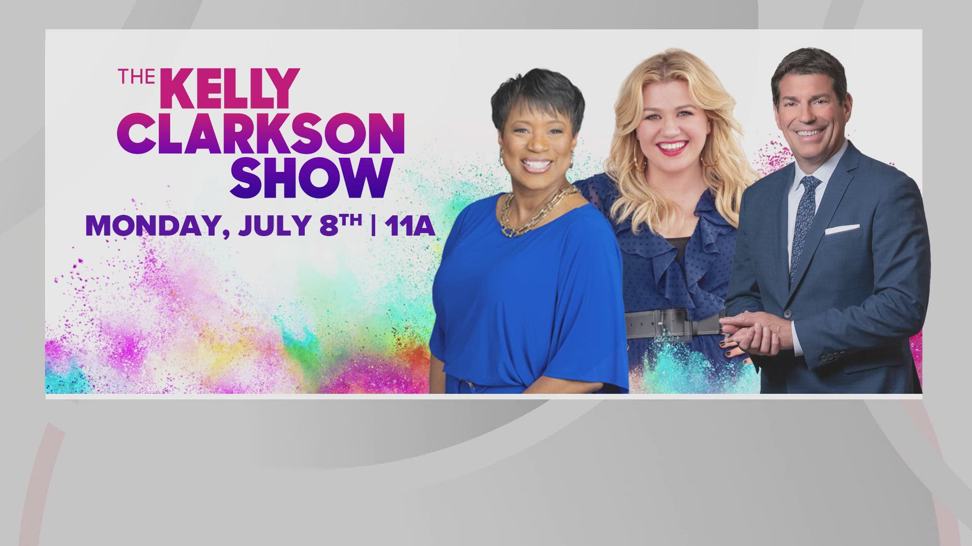 3News’ Danita Harris and Dave Chudowsky will both be featured on The Kelly Clarkson Show in a new episode that’s set to air on WKYC at 11 a.m. on Monday, July 8.