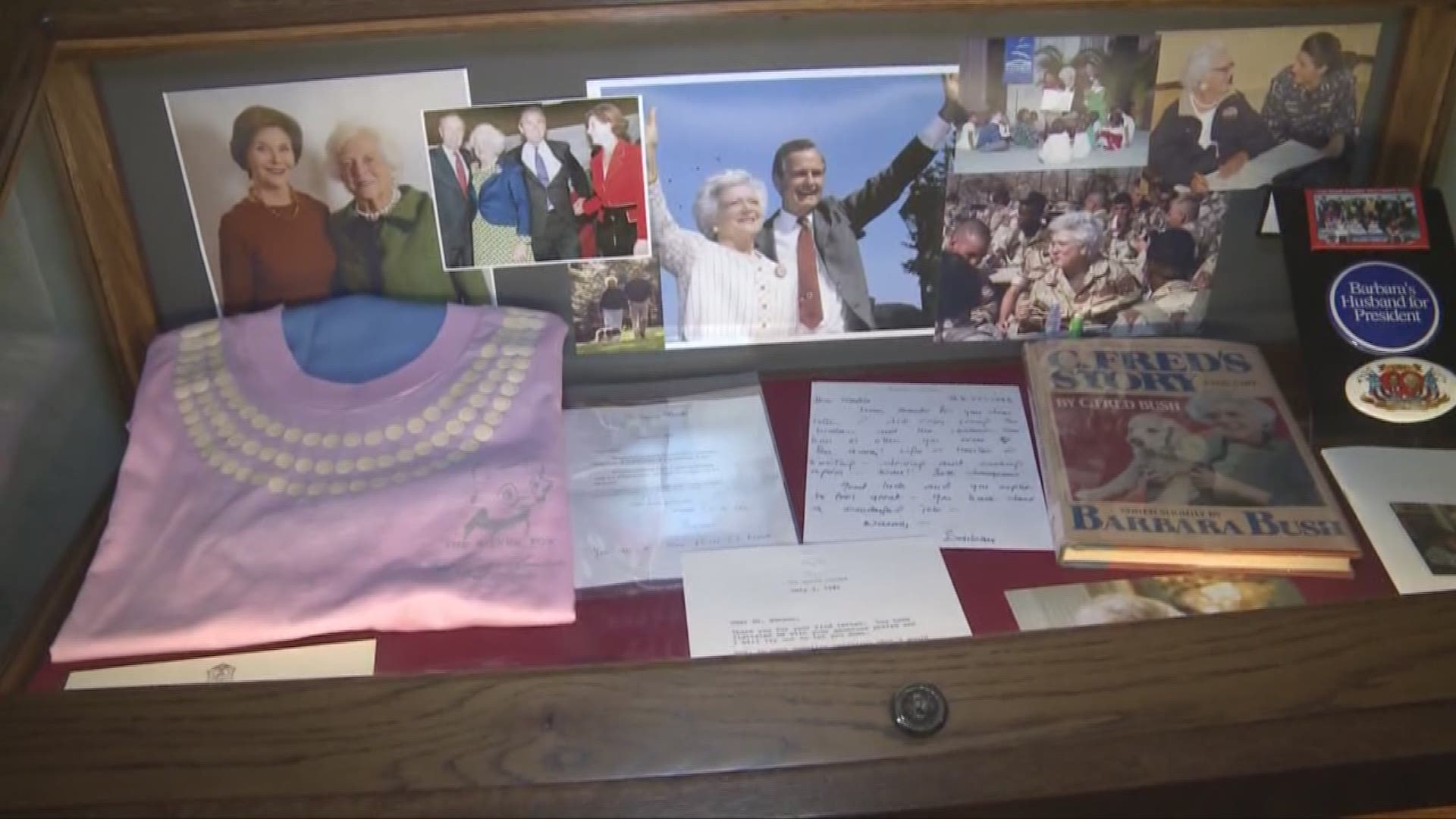Remembering Barbara Bush: How she's being remember at the first lady's library in Canton