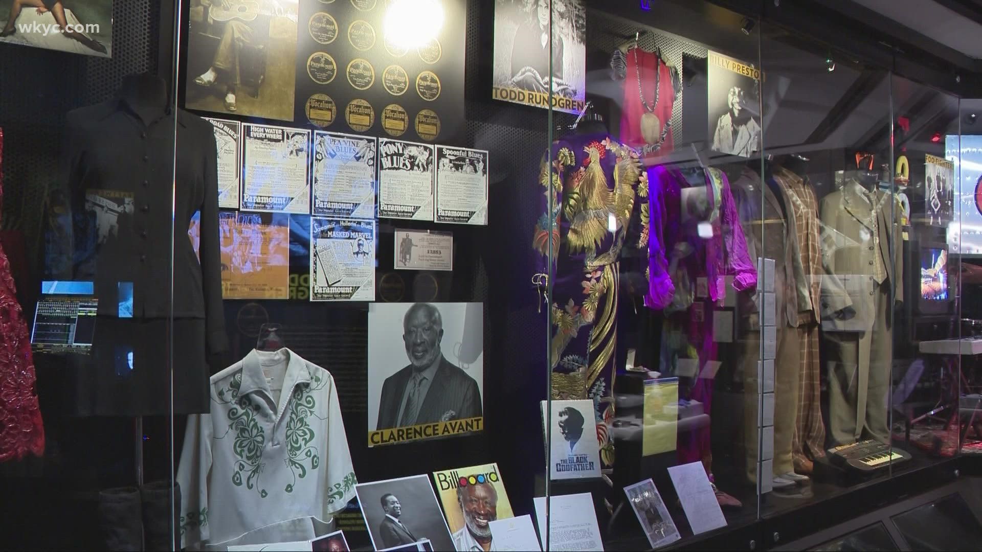 Look at the Rock & Roll Hall of Fame inductees exhibit