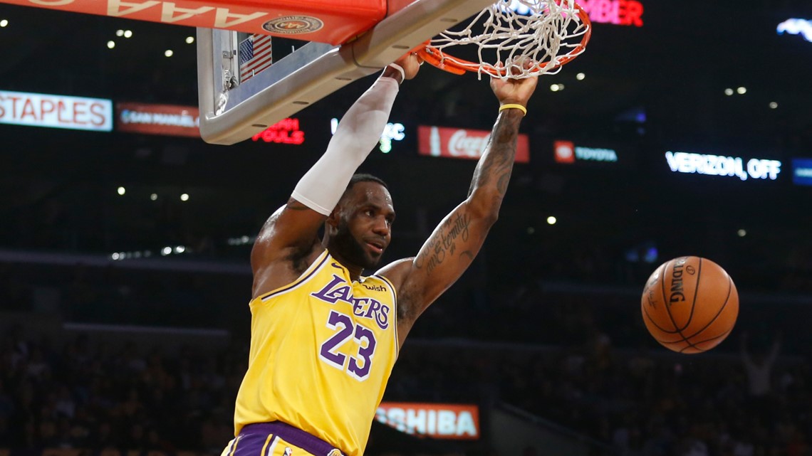 Watch Paul George's dunk on LeBron James