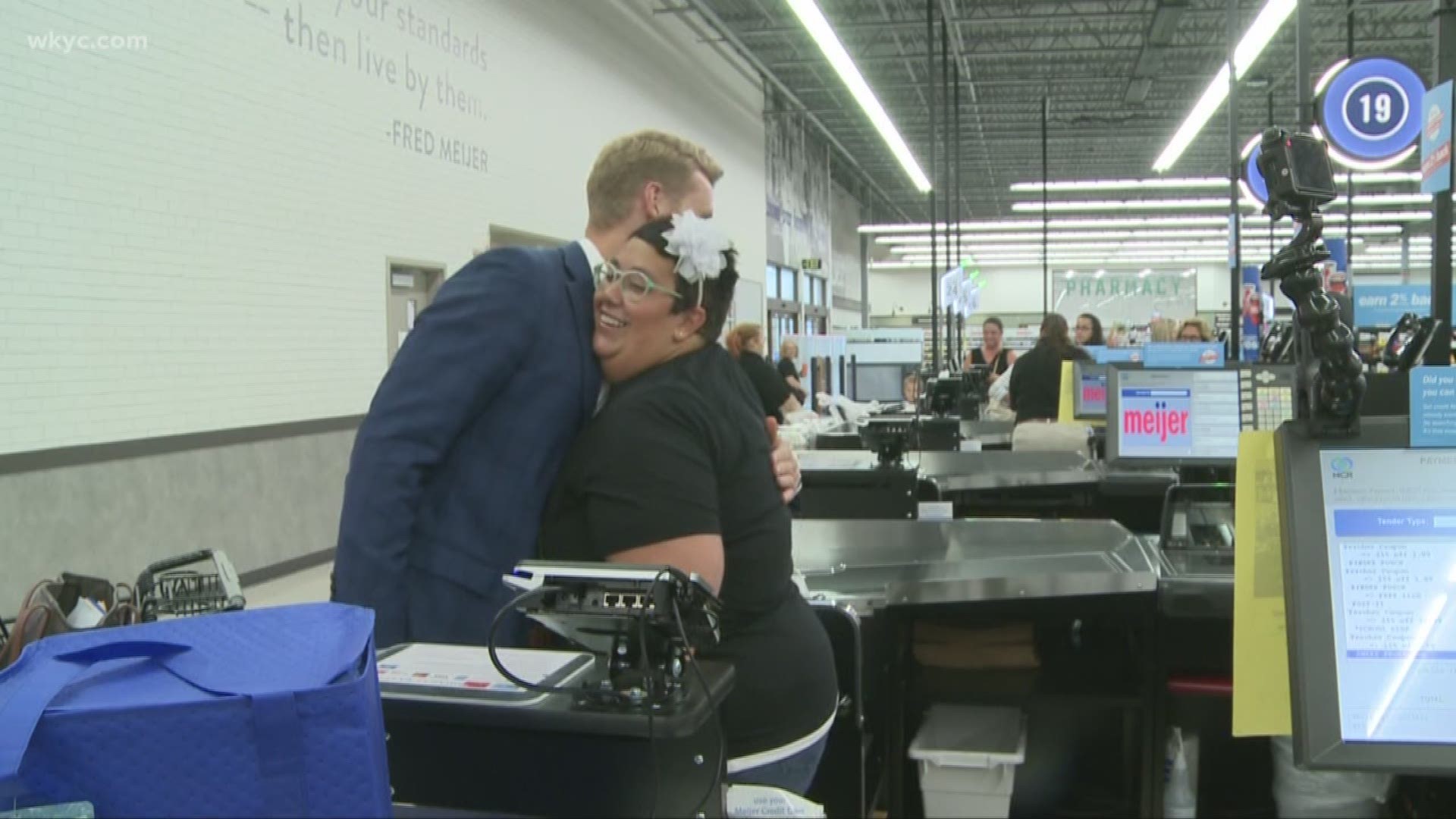 Aug. 12, 2019: Teachers make many sacrifices every year -- including spending their own money to make sure their classroom and students are fully prepared to learn. So we went back-to-school shopping with Leah Nagy, a 4th grade teacher of the Lakewood Catholic Academy -- and gave her a special surprise at the checkout line.